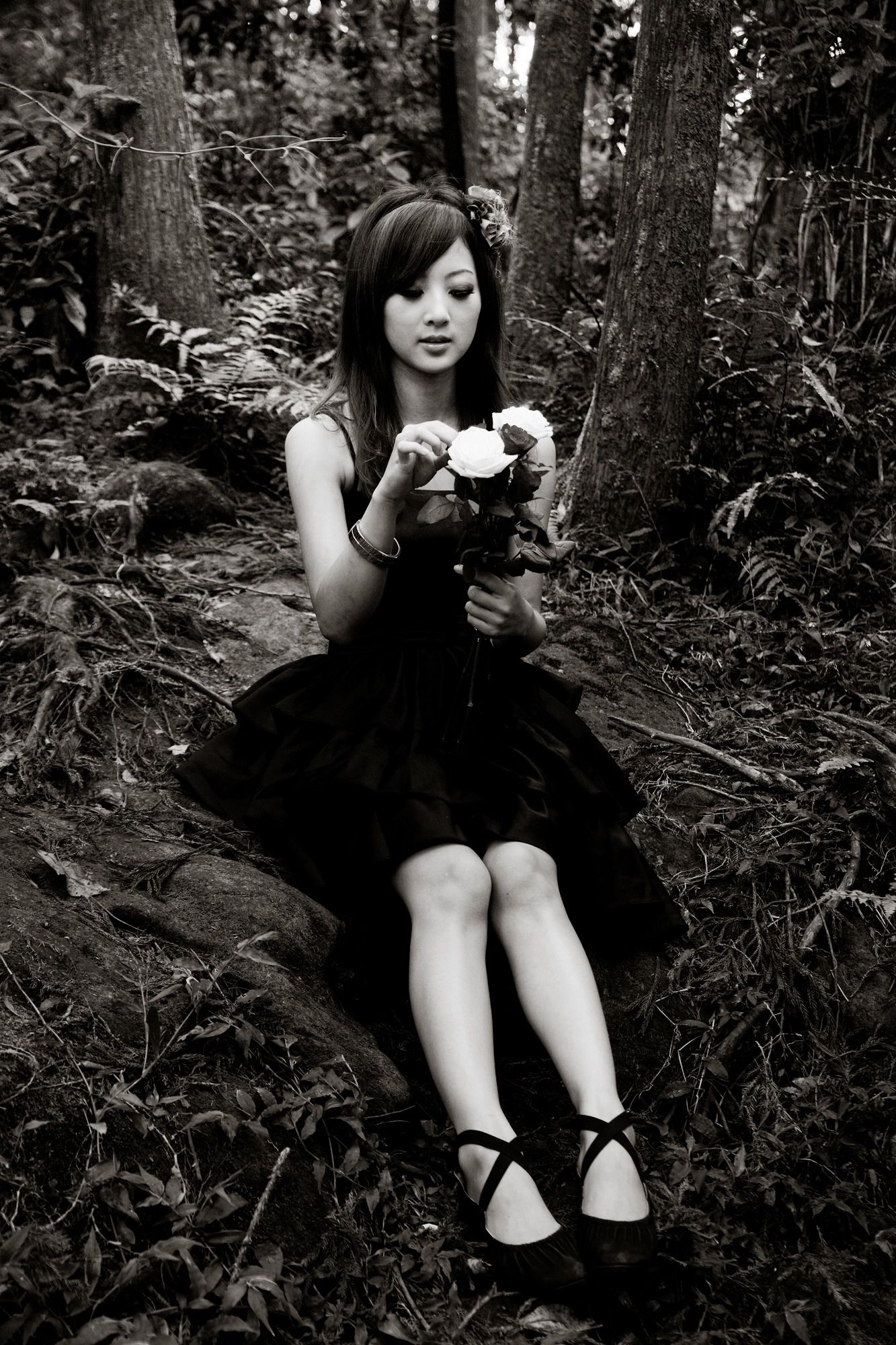 Mikako/张凯洁《白色圓舞曲x黑色執念》陽明山竹子湖外拍-图94