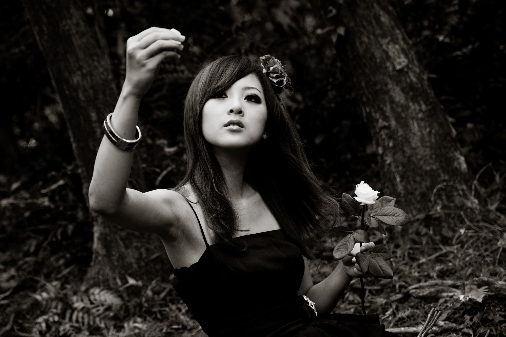 Mikako/张凯洁《白色圓舞曲x黑色執念》陽明山竹子湖外拍-图96