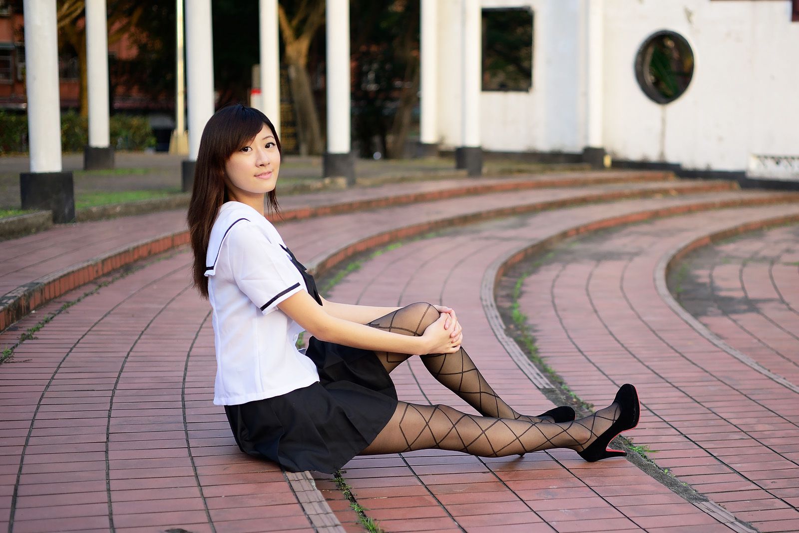 台湾美女Queena林茉晶《制服诱惑》写真图片合集-图35