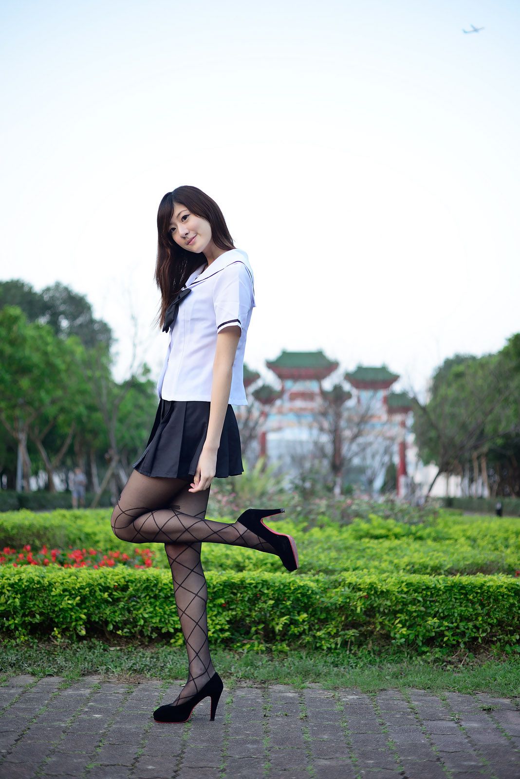 台湾美女Queena林茉晶《制服诱惑》写真图片合集-图36