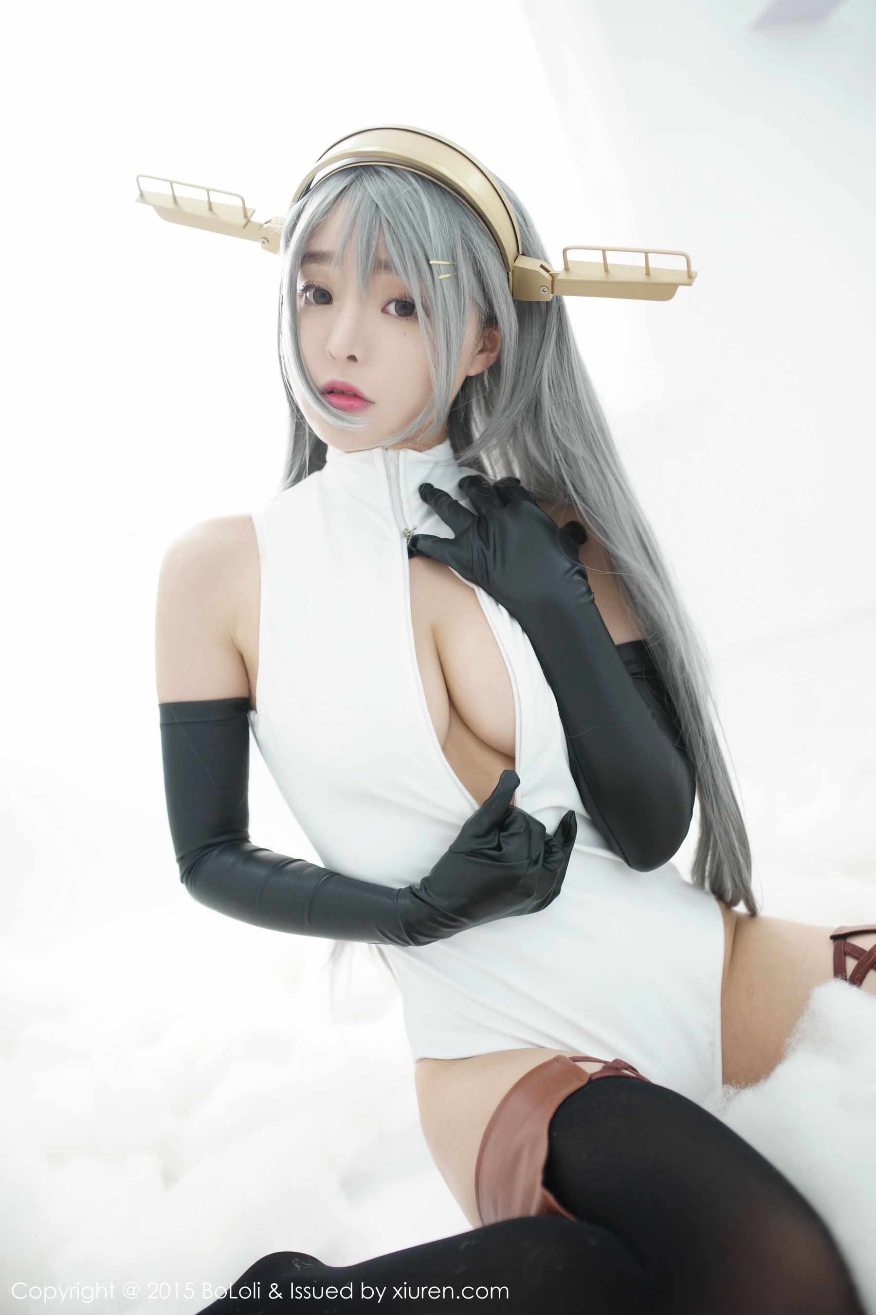 柳侑绮Sevenbaby《舰娘collection》榛名COS(开胸泳衣版)   Vol.034 写真集-图11