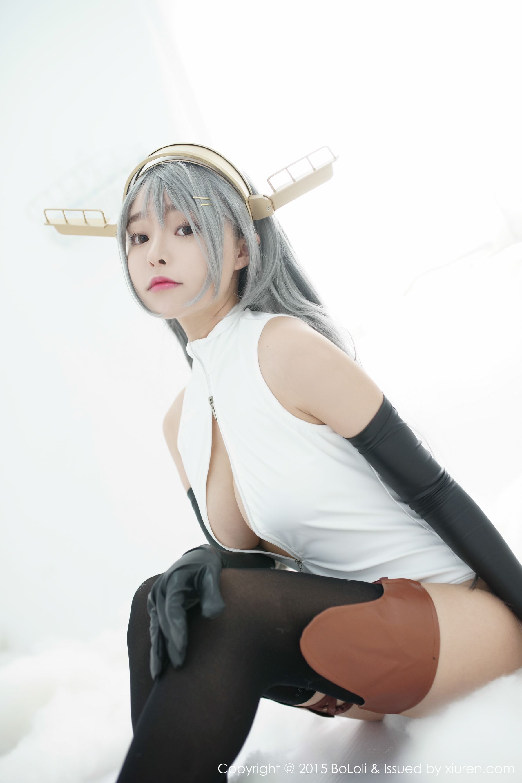 柳侑绮Sevenbaby《舰娘collection》榛名COS(开胸泳衣版)   Vol.034 写真集-图14