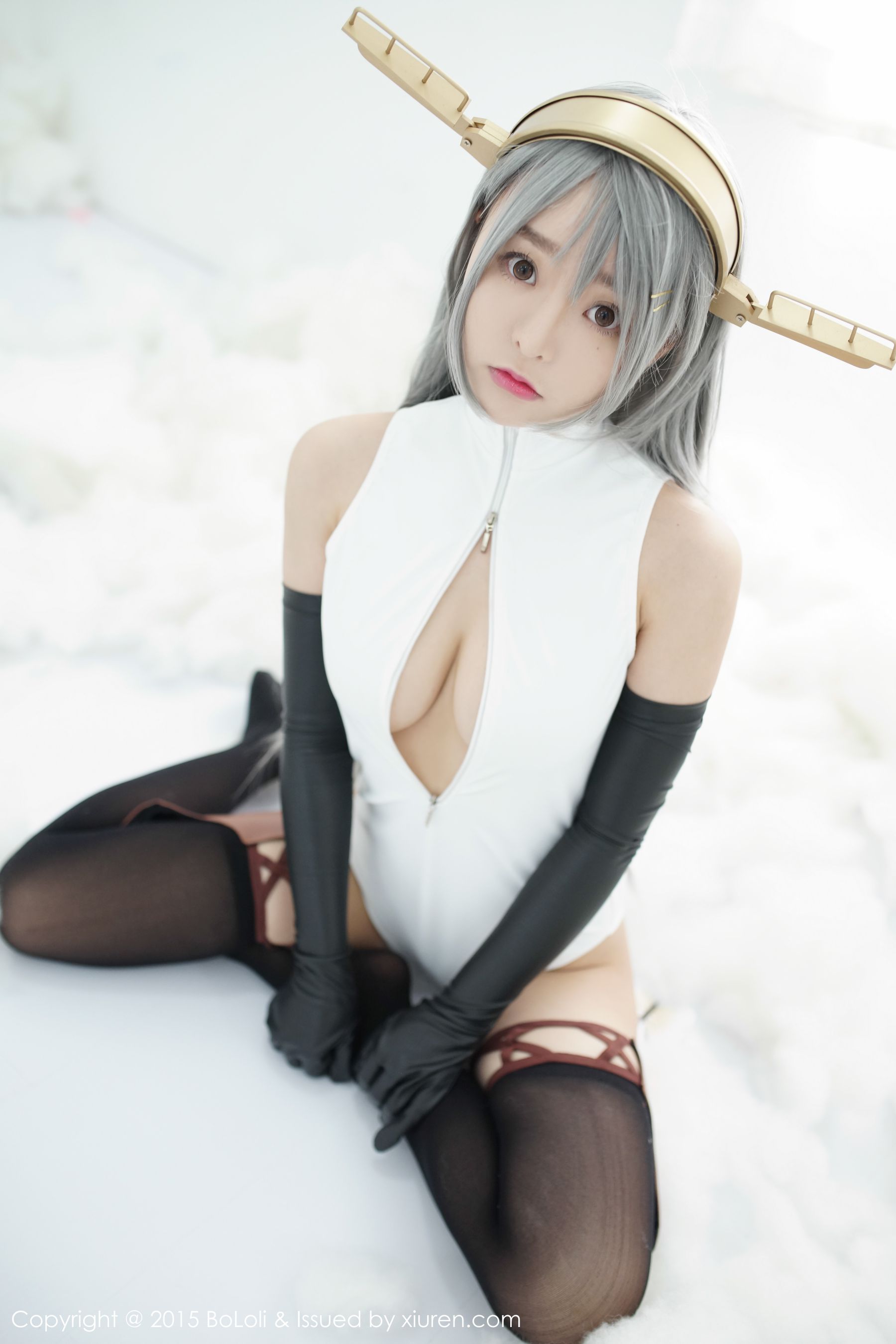 柳侑绮Sevenbaby《舰娘collection》榛名COS(开胸泳衣版)   Vol.034 写真集-图15