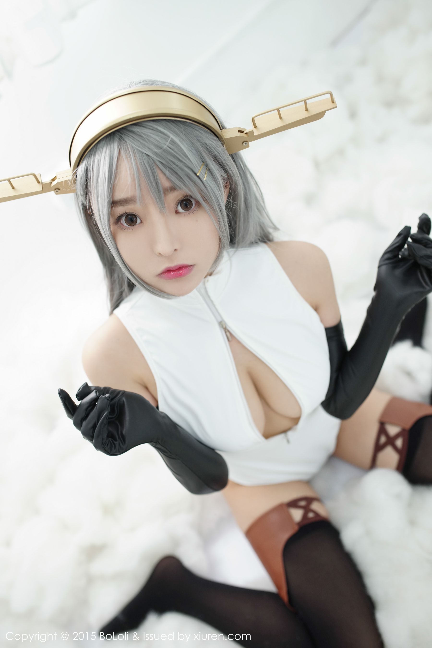 柳侑绮Sevenbaby《舰娘collection》榛名COS(开胸泳衣版)   Vol.034 写真集-图1