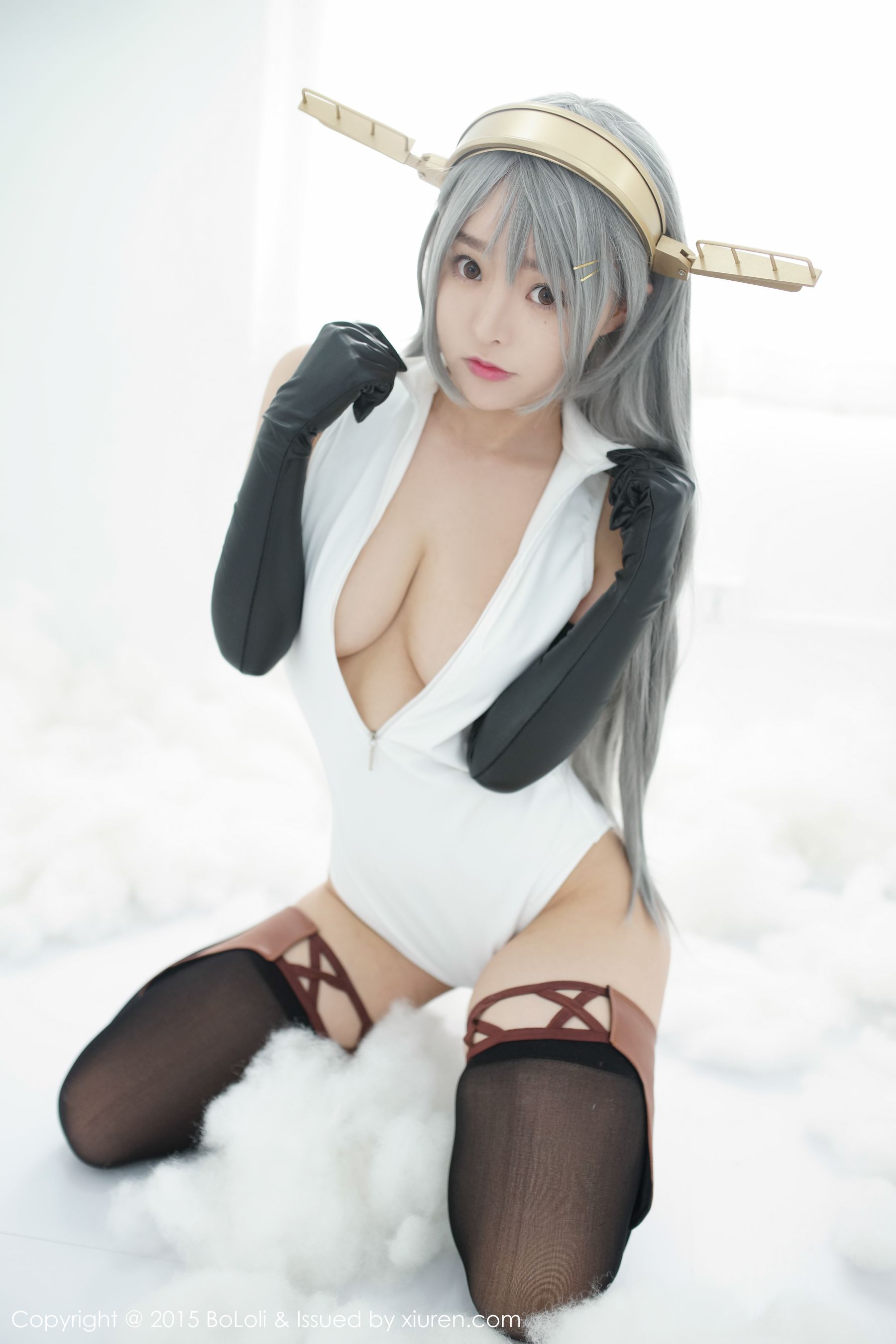 柳侑绮Sevenbaby《舰娘collection》榛名COS(开胸泳衣版)   Vol.034 写真集-图26