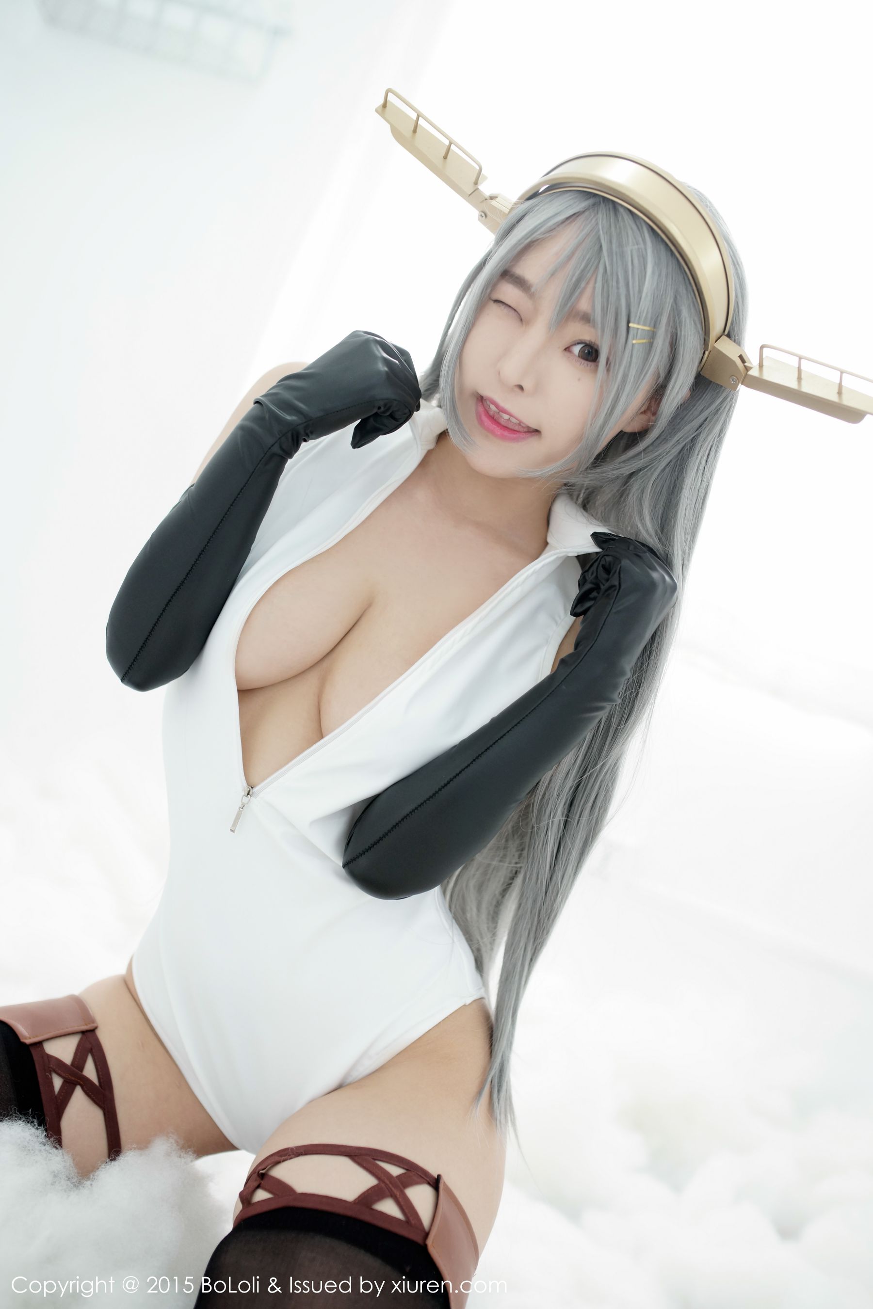 柳侑绮Sevenbaby《舰娘collection》榛名COS(开胸泳衣版)   Vol.034 写真集-图27