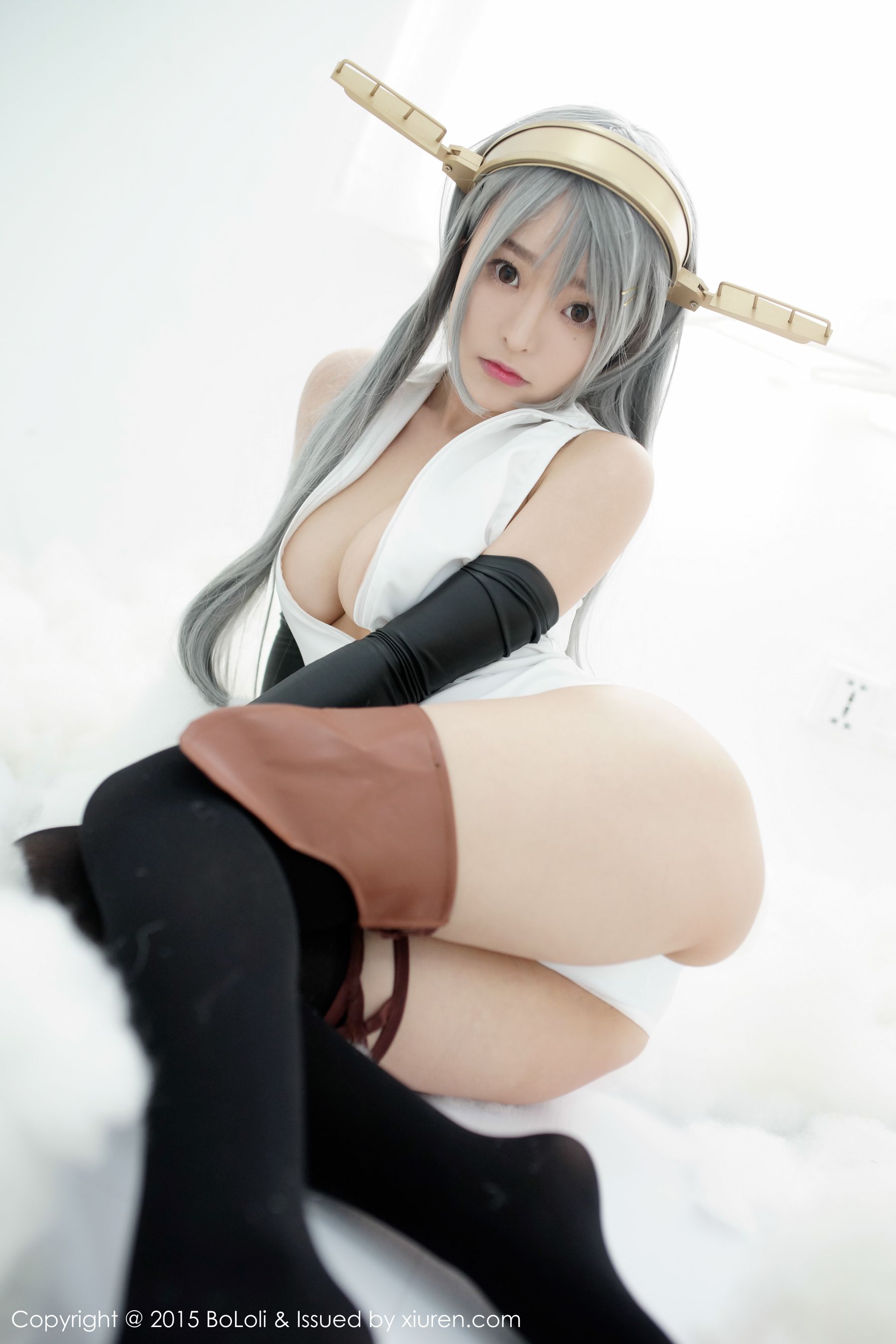 柳侑绮Sevenbaby《舰娘collection》榛名COS(开胸泳衣版)   Vol.034 写真集-图34