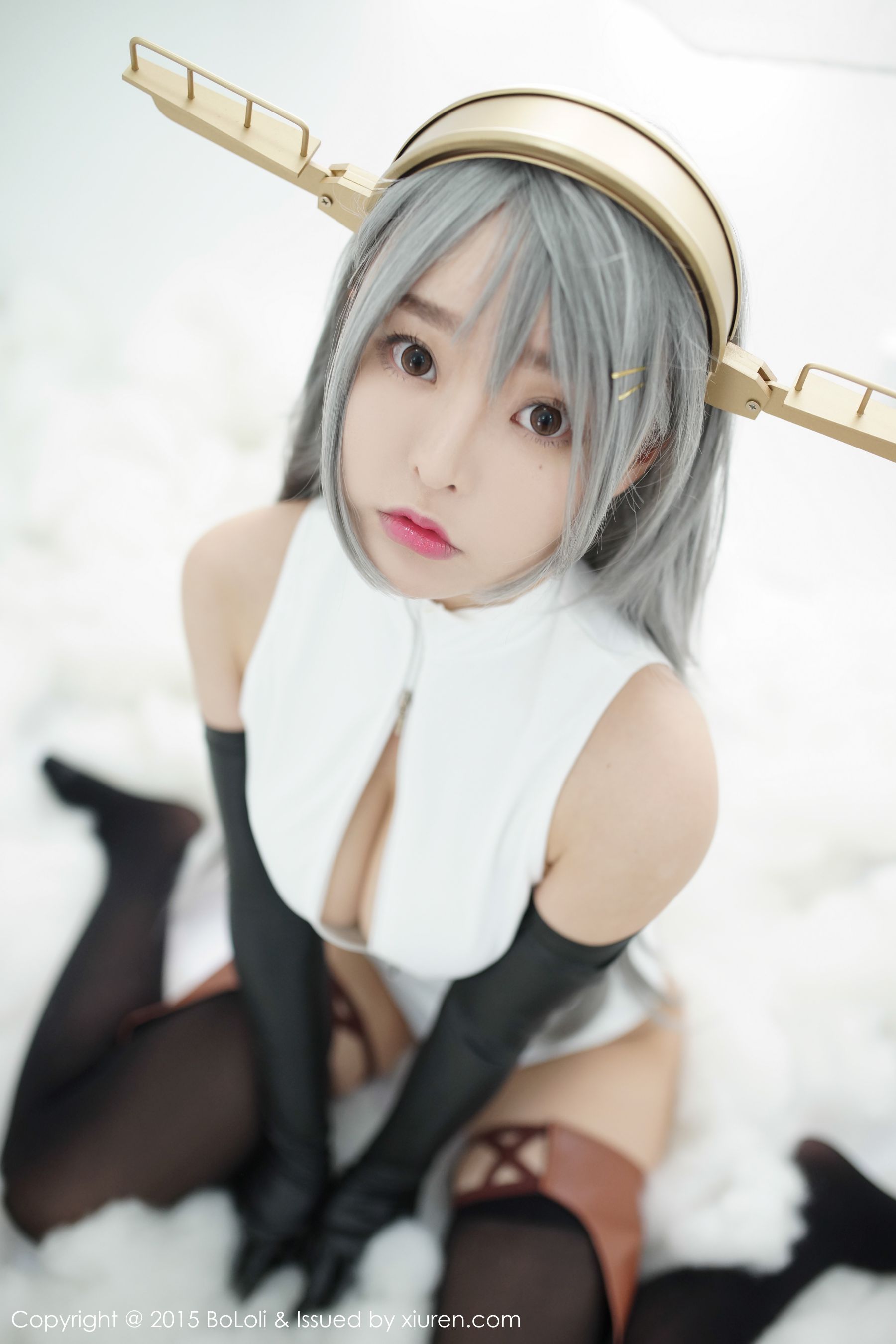 柳侑绮Sevenbaby《舰娘collection》榛名COS(开胸泳衣版)   Vol.034 写真集-图4
