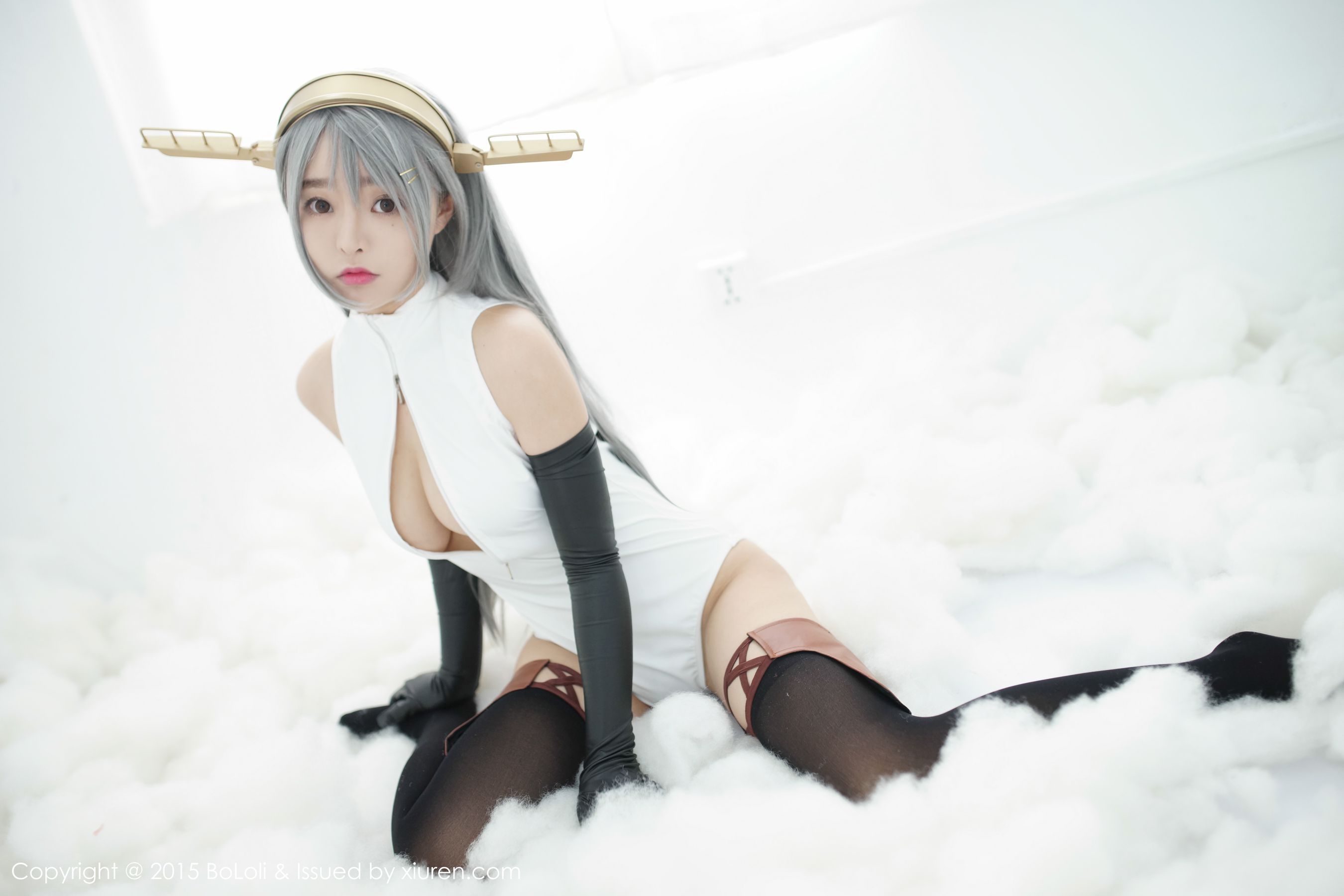 柳侑绮Sevenbaby《舰娘collection》榛名COS(开胸泳衣版)   Vol.034 写真集-图5