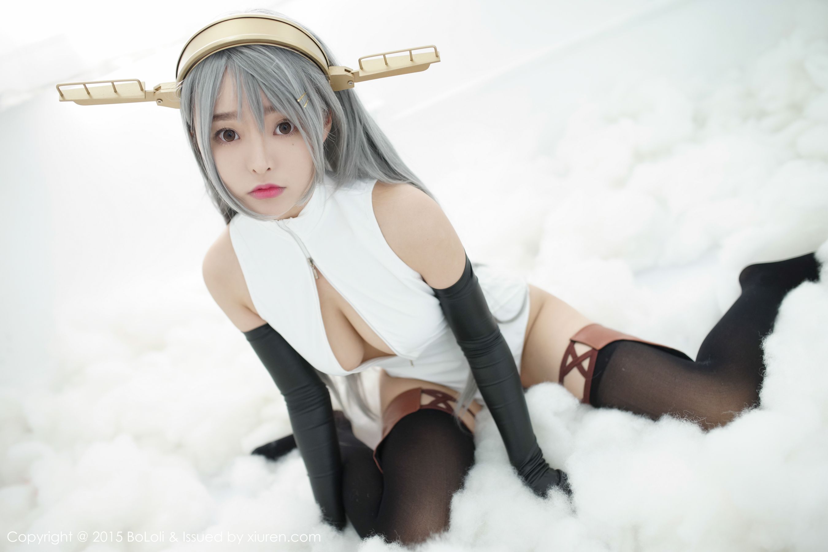 柳侑绮Sevenbaby《舰娘collection》榛名COS(开胸泳衣版)   Vol.034 写真集-图6