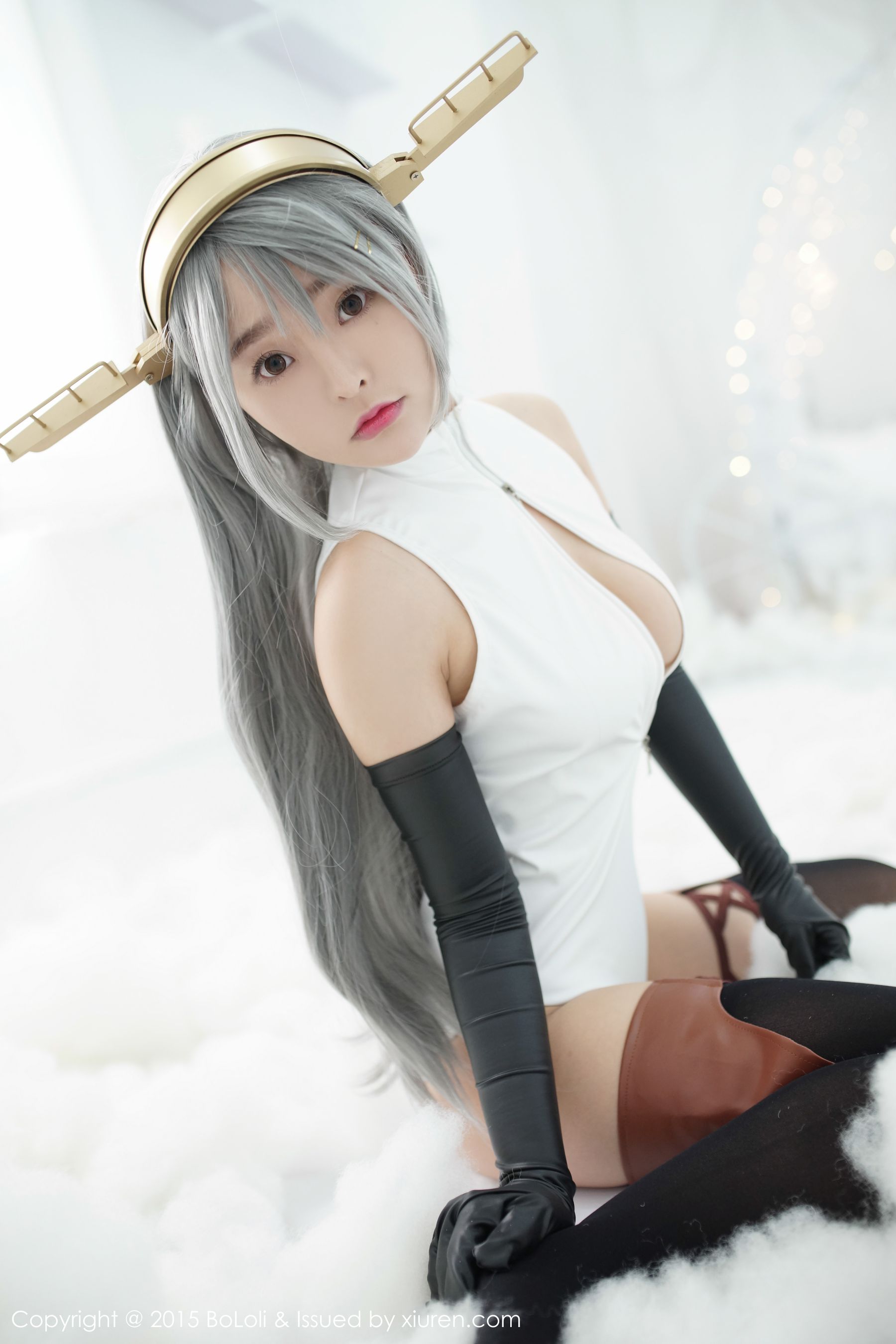 柳侑绮Sevenbaby《舰娘collection》榛名COS(开胸泳衣版)   Vol.034 写真集-图7