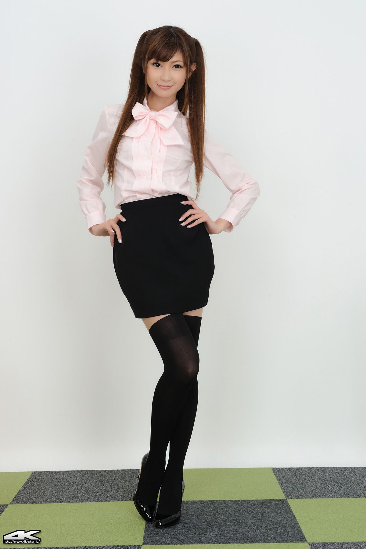 NO.00014 佐崎愛里 Office Lady 黑丝长筒袜-图1