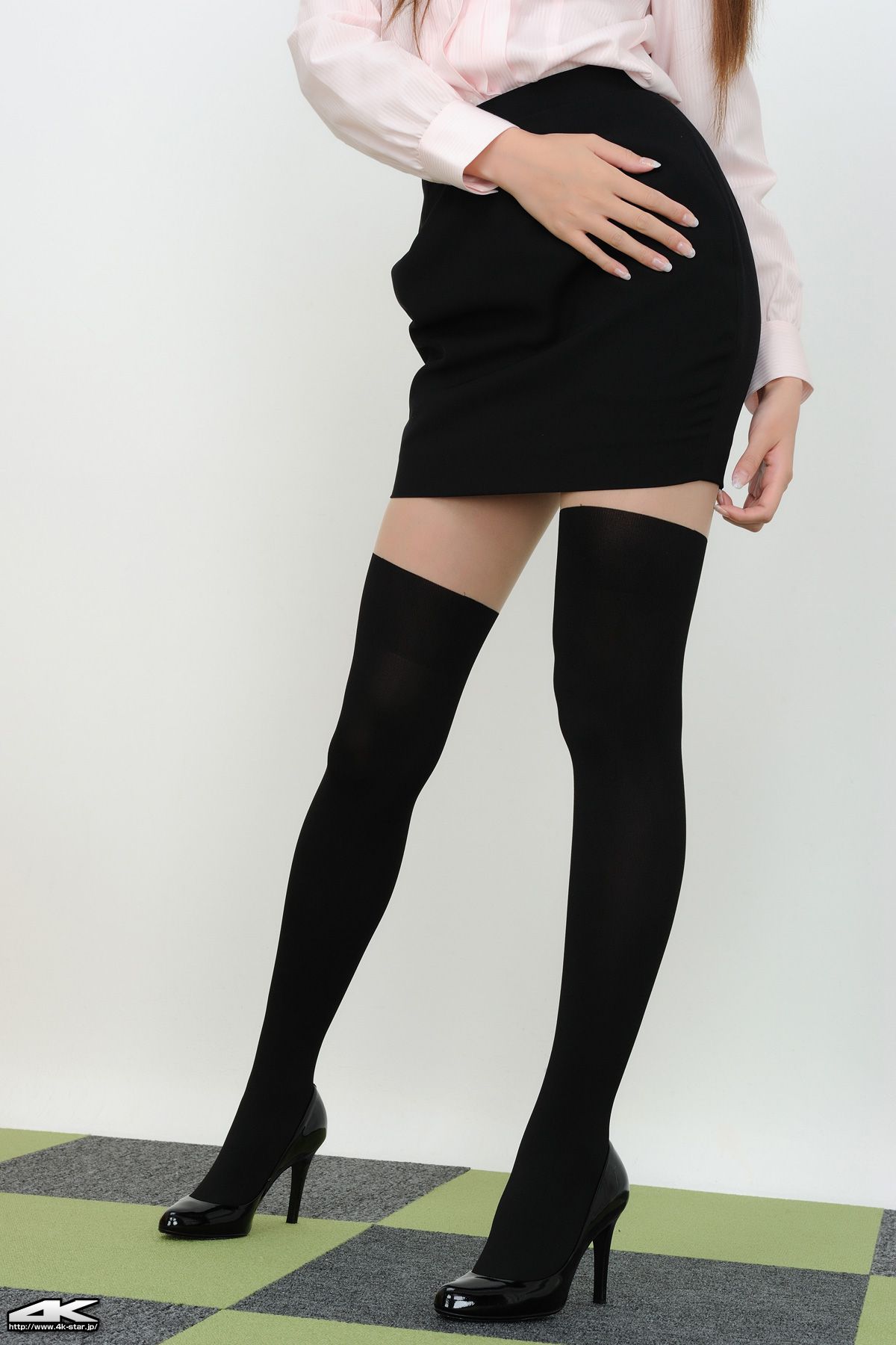 NO.00014 佐崎愛里 Office Lady 黑丝长筒袜-图5