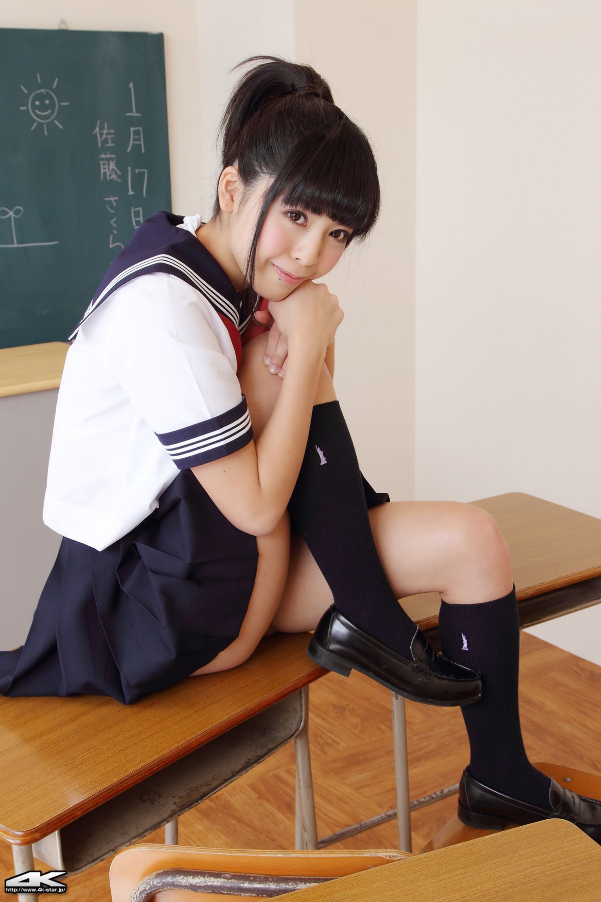 NO.00021 Sakura Sato 佐藤さくら Sailor Suit 水手服-图43