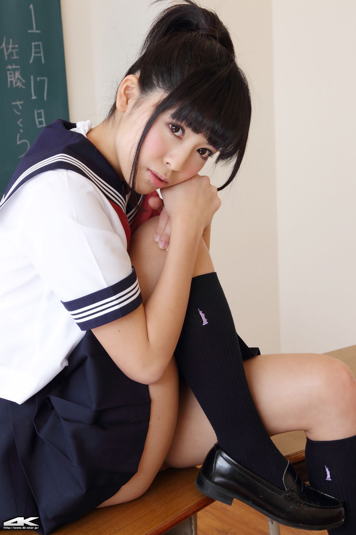 NO.00021 Sakura Sato 佐藤さくら Sailor Suit 水手服-图45