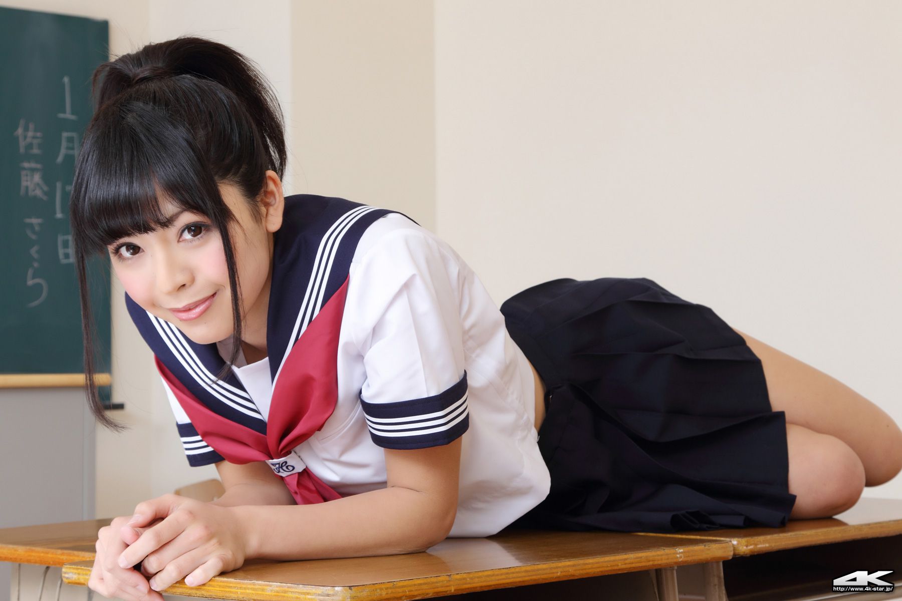 NO.00021 Sakura Sato 佐藤さくら Sailor Suit 水手服-图58