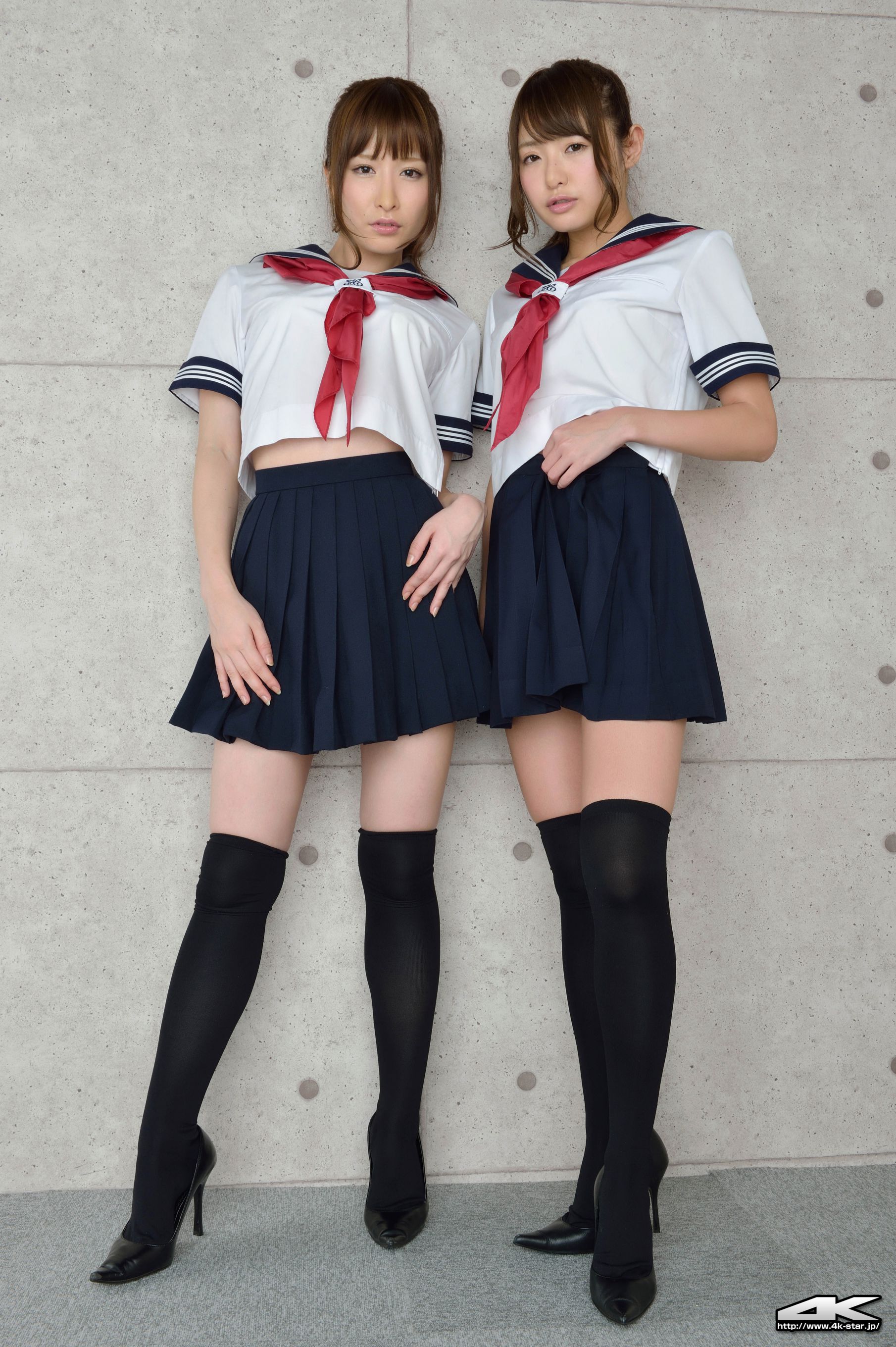 NO.00109 Yoshimi sisters 吉見姐妹 School Girl 学生装-图0
