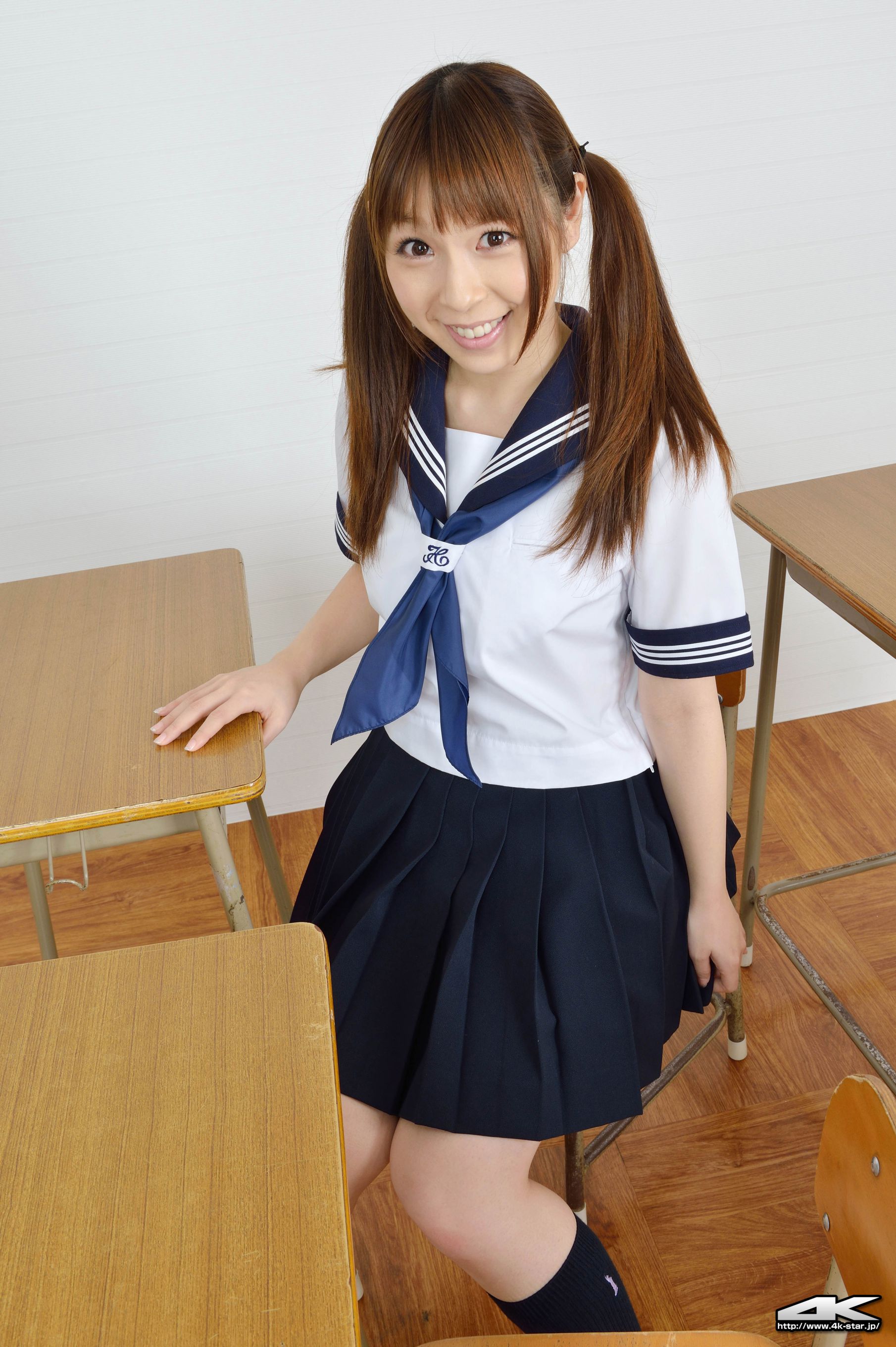 NO.00134 疋田紗也 School Girl 教室学生装-图24