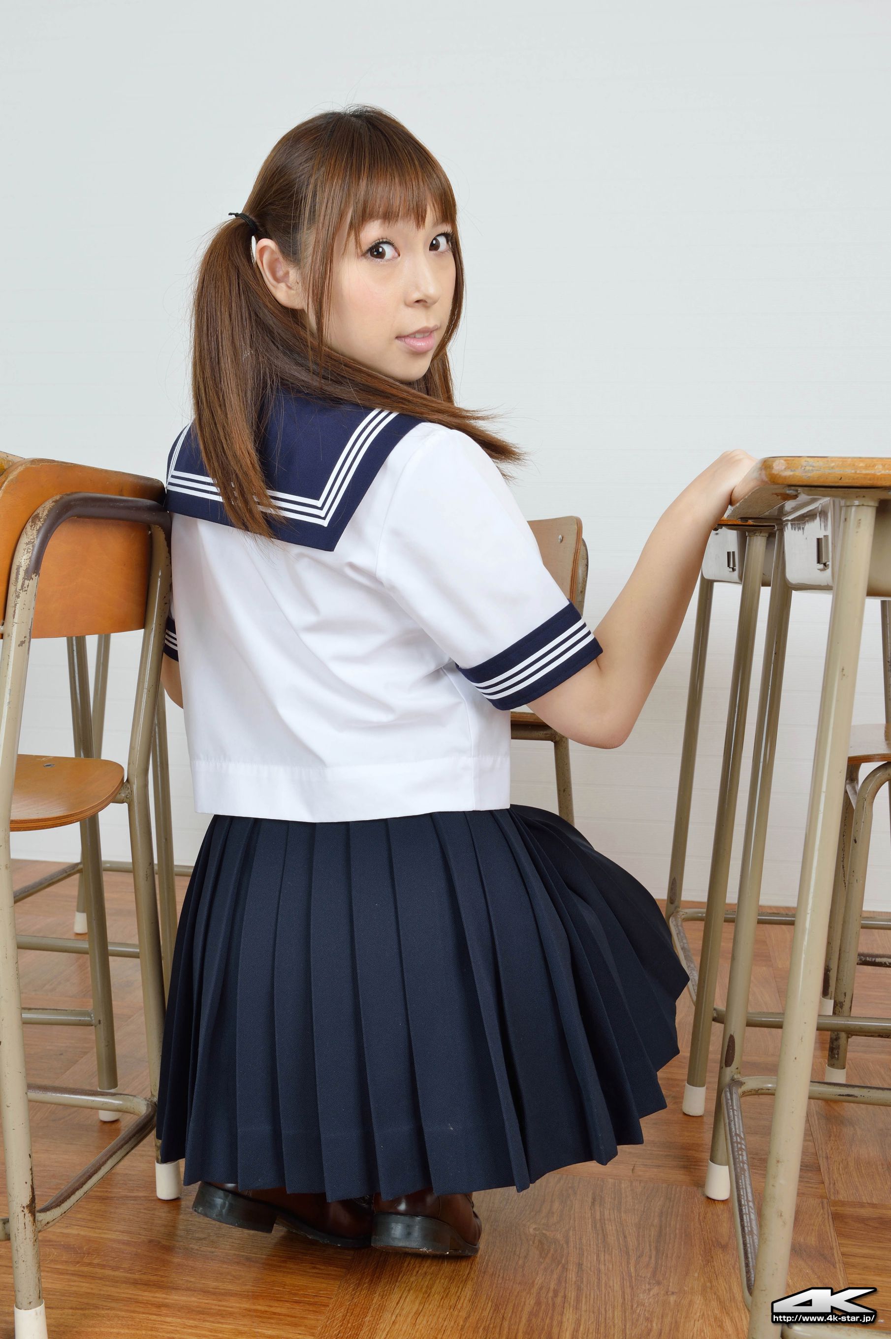 NO.00134 疋田紗也 School Girl 教室学生装-图29