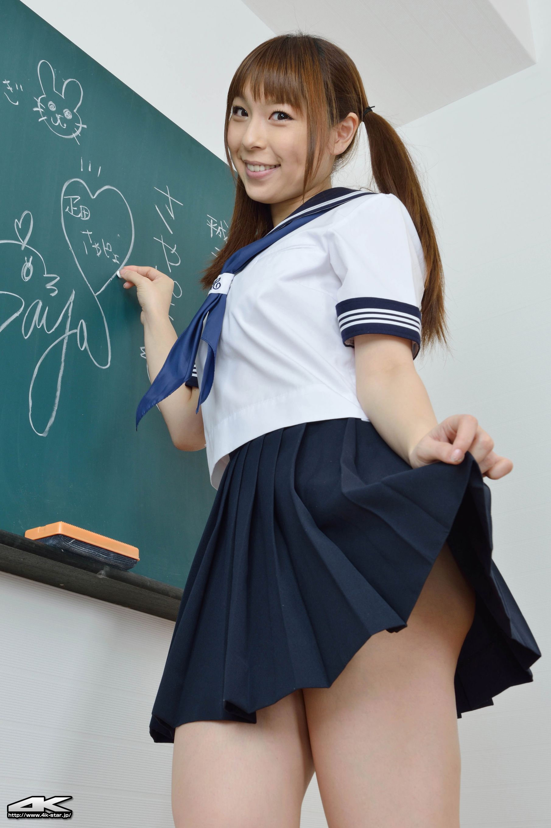 NO.00134 疋田紗也 School Girl 教室学生装-图5
