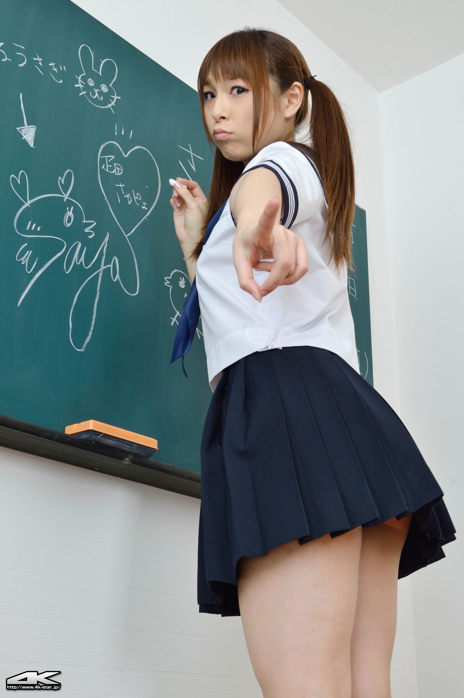 NO.00134 疋田紗也 School Girl 教室学生装-图6