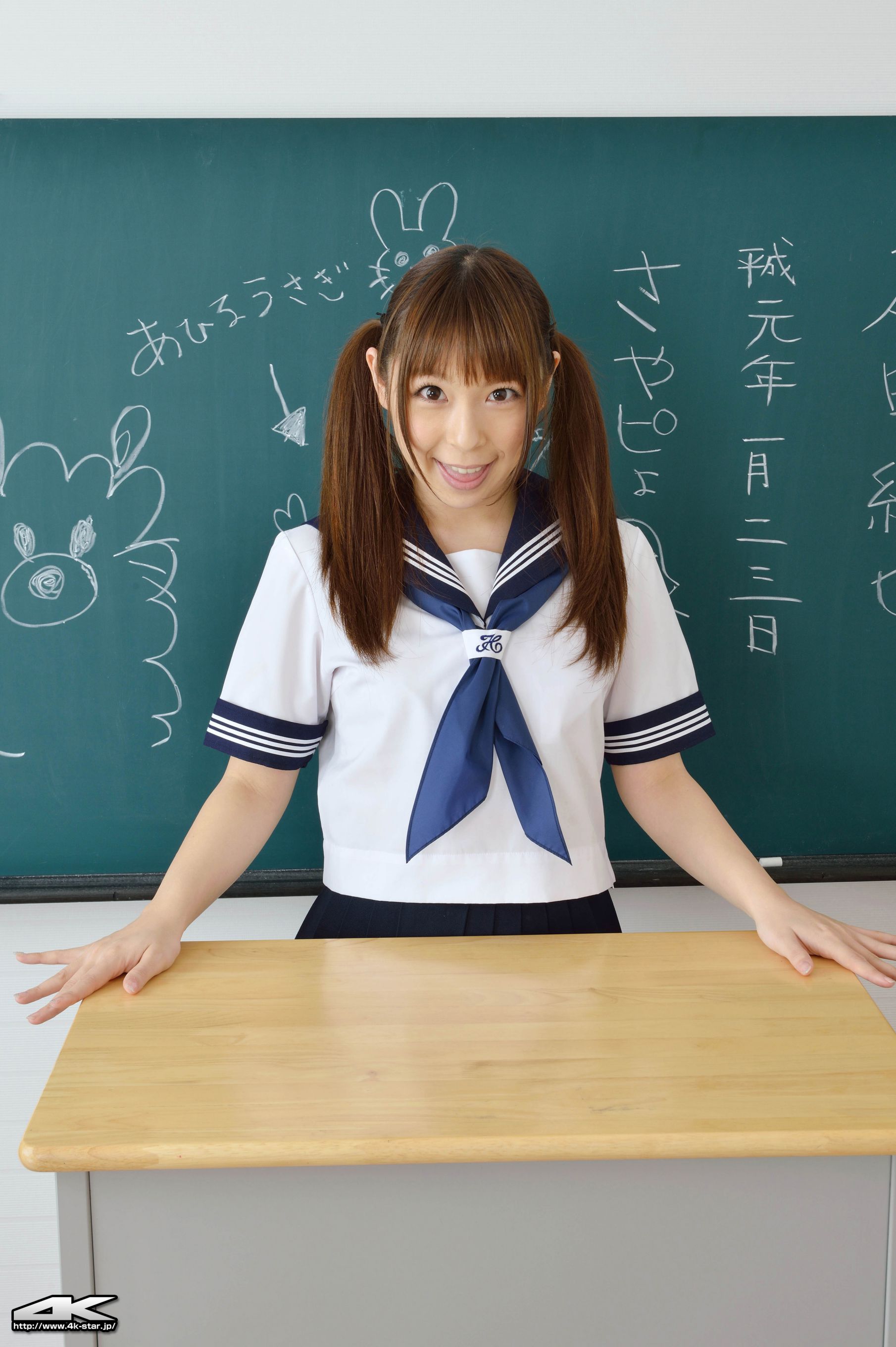 NO.00134 疋田紗也 School Girl 教室学生装-图7