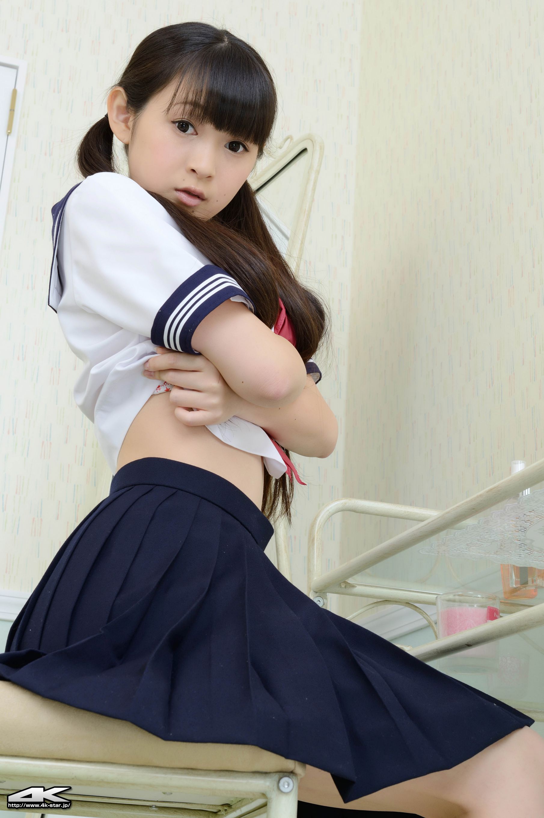 NO.00235 桃原里香 School Girl JK制服-图29