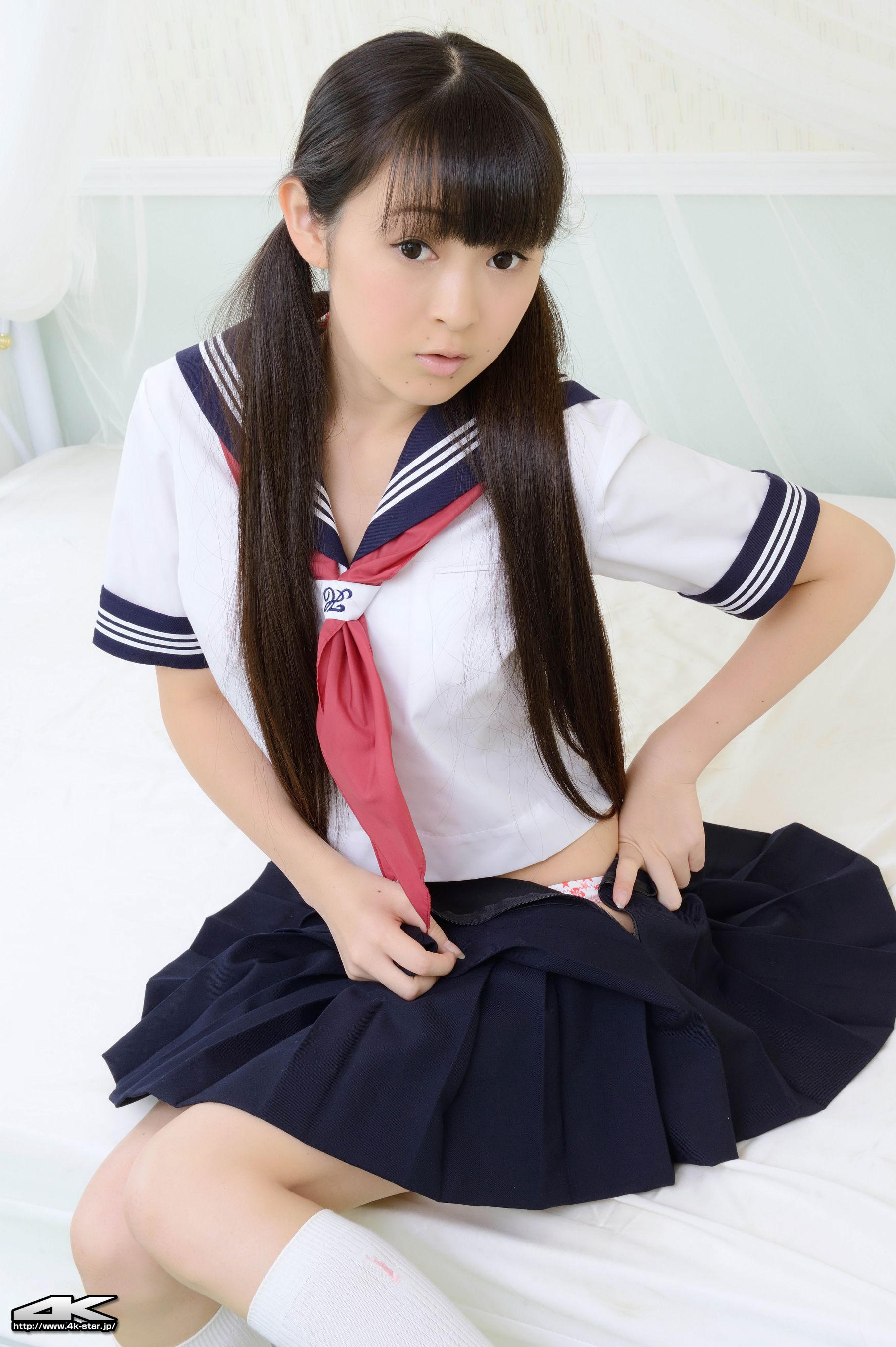NO.00235 桃原里香 School Girl JK制服-图53