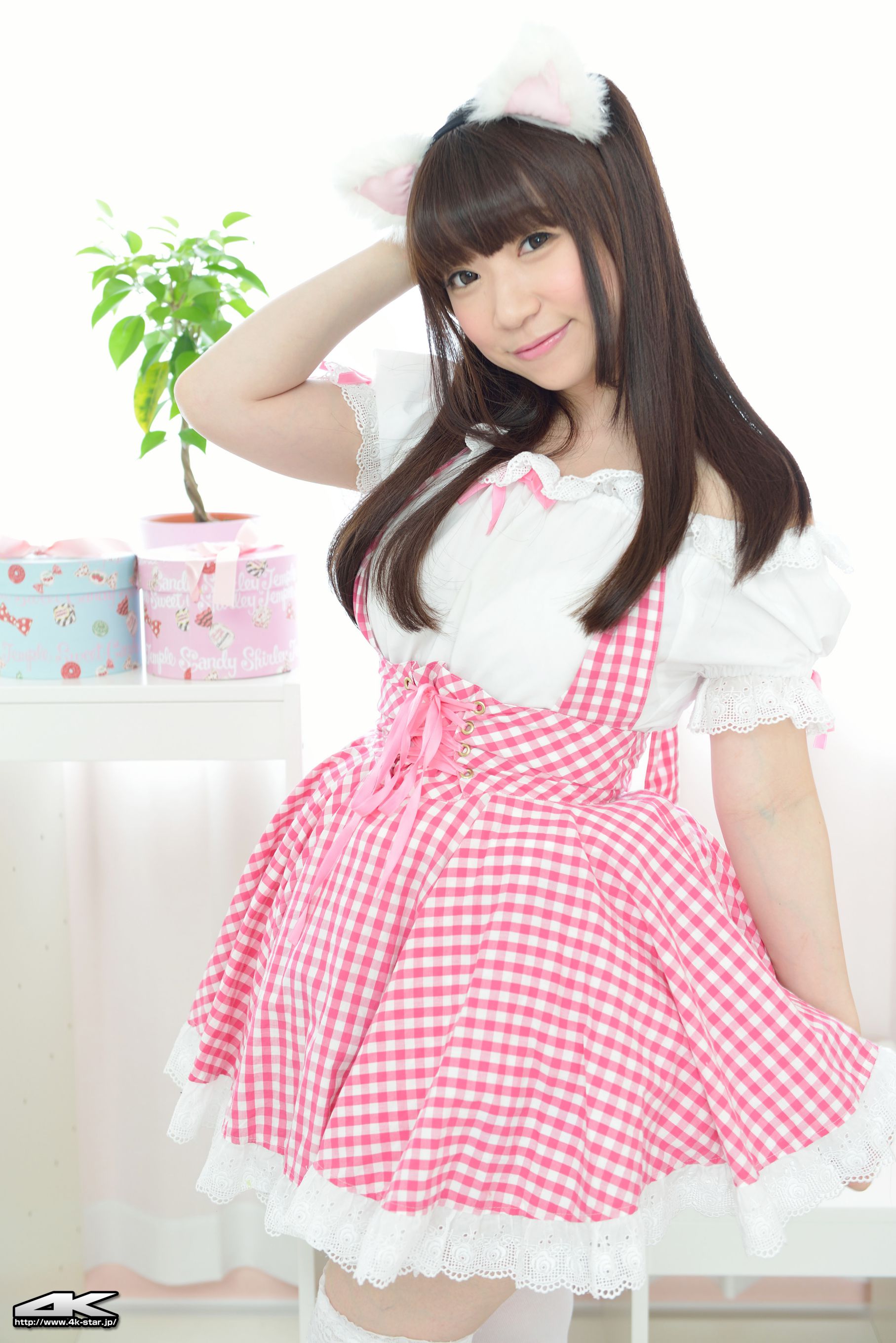 NO.00290 月城右紗 Maid Costume 猫耳少女-图0