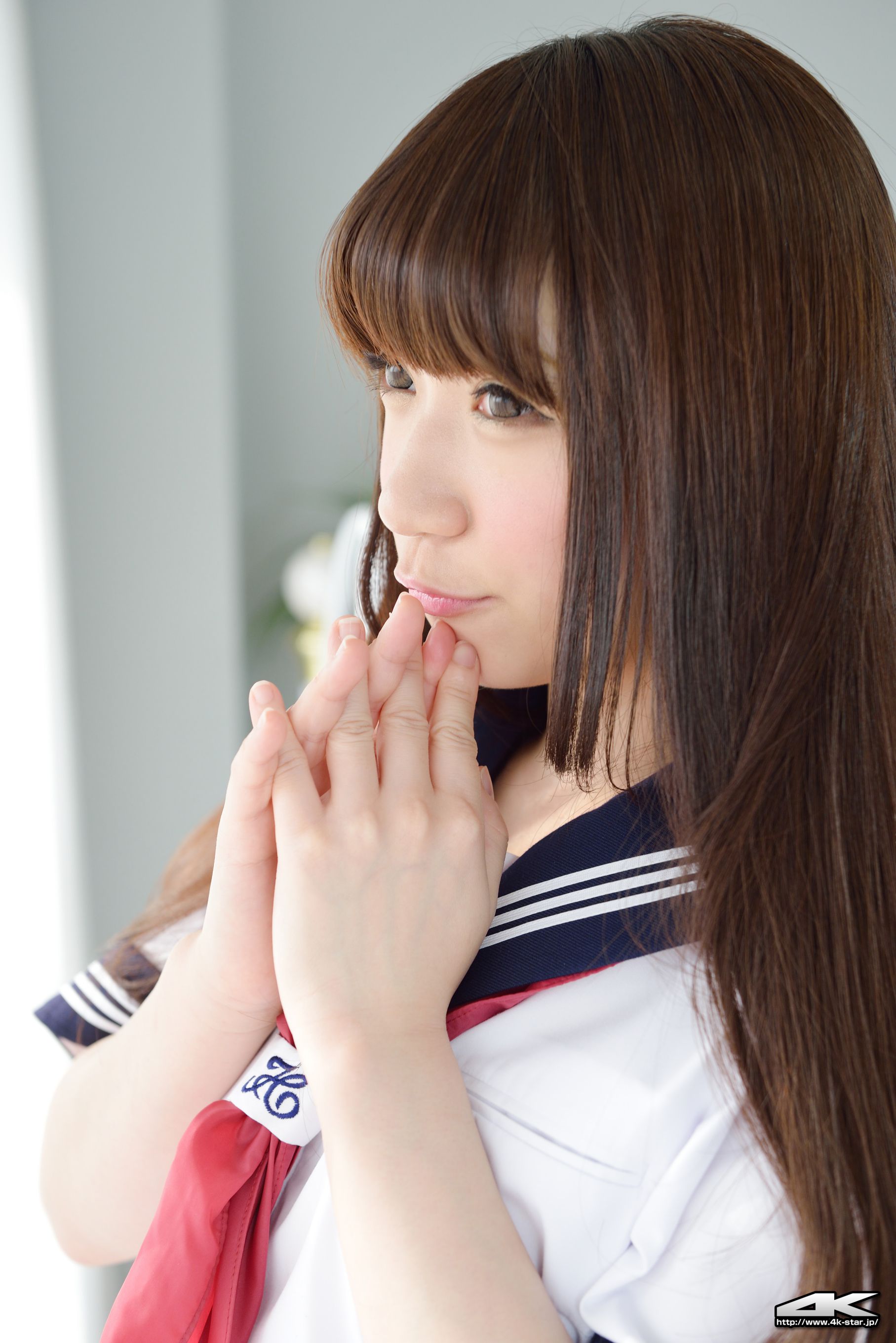 NO.00292 月城右紗 School Girl JK制服-图12