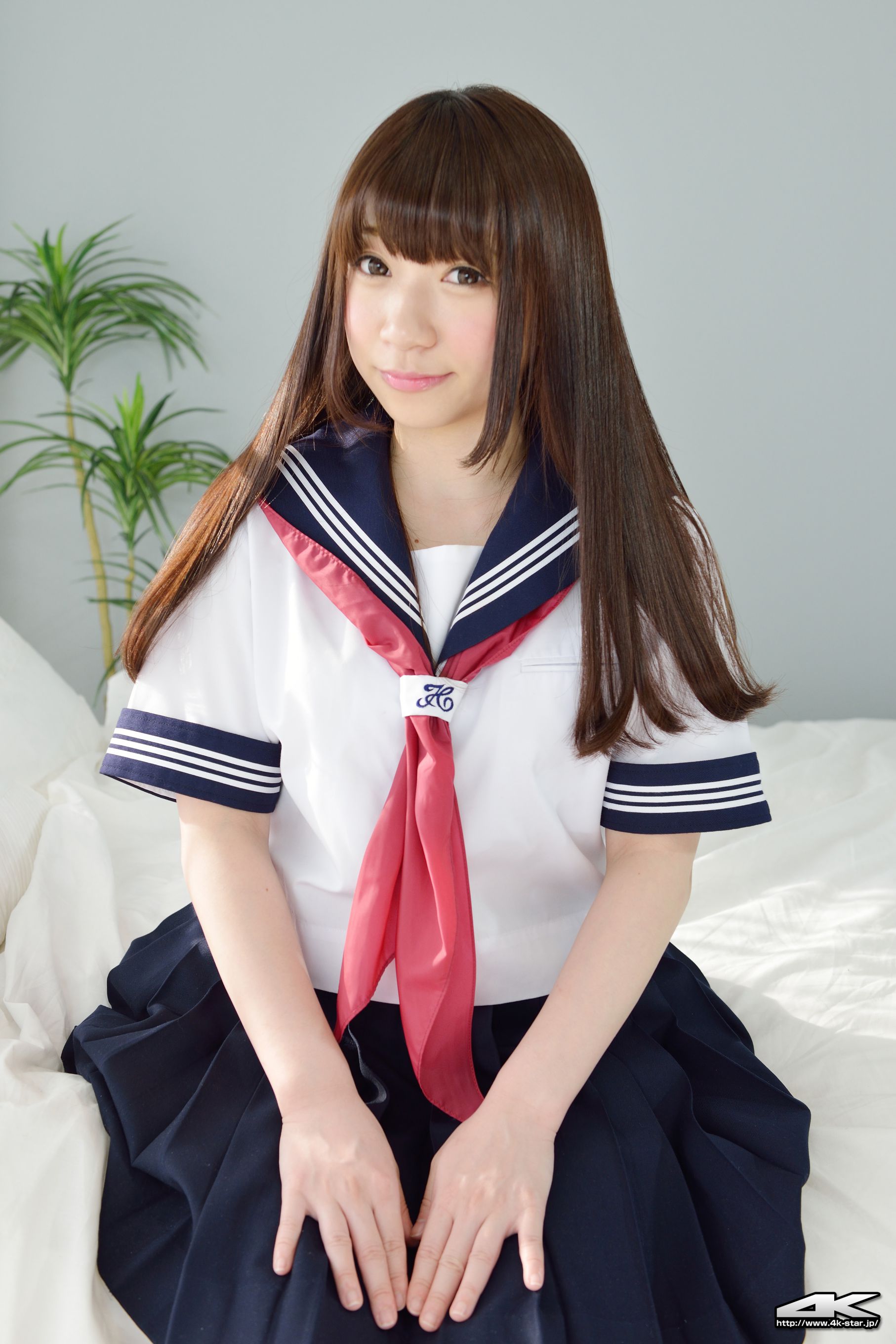 NO.00292 月城右紗 School Girl JK制服-图13