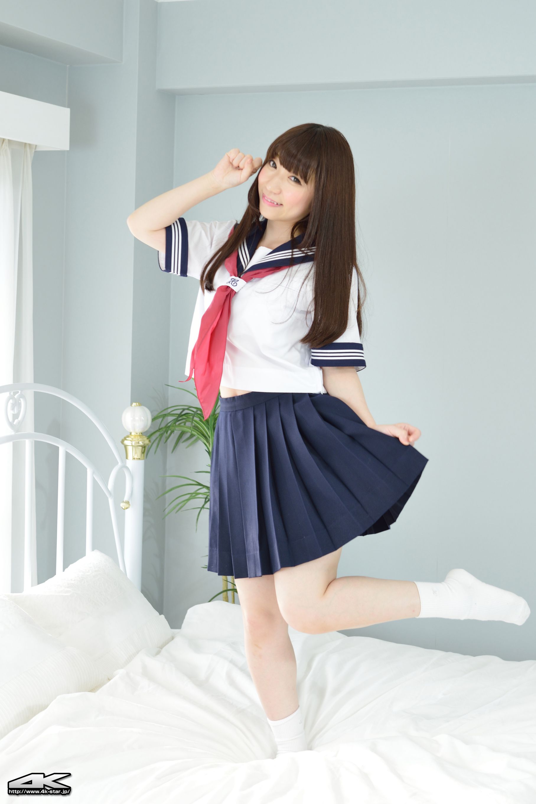 NO.00292 月城右紗 School Girl JK制服-图18