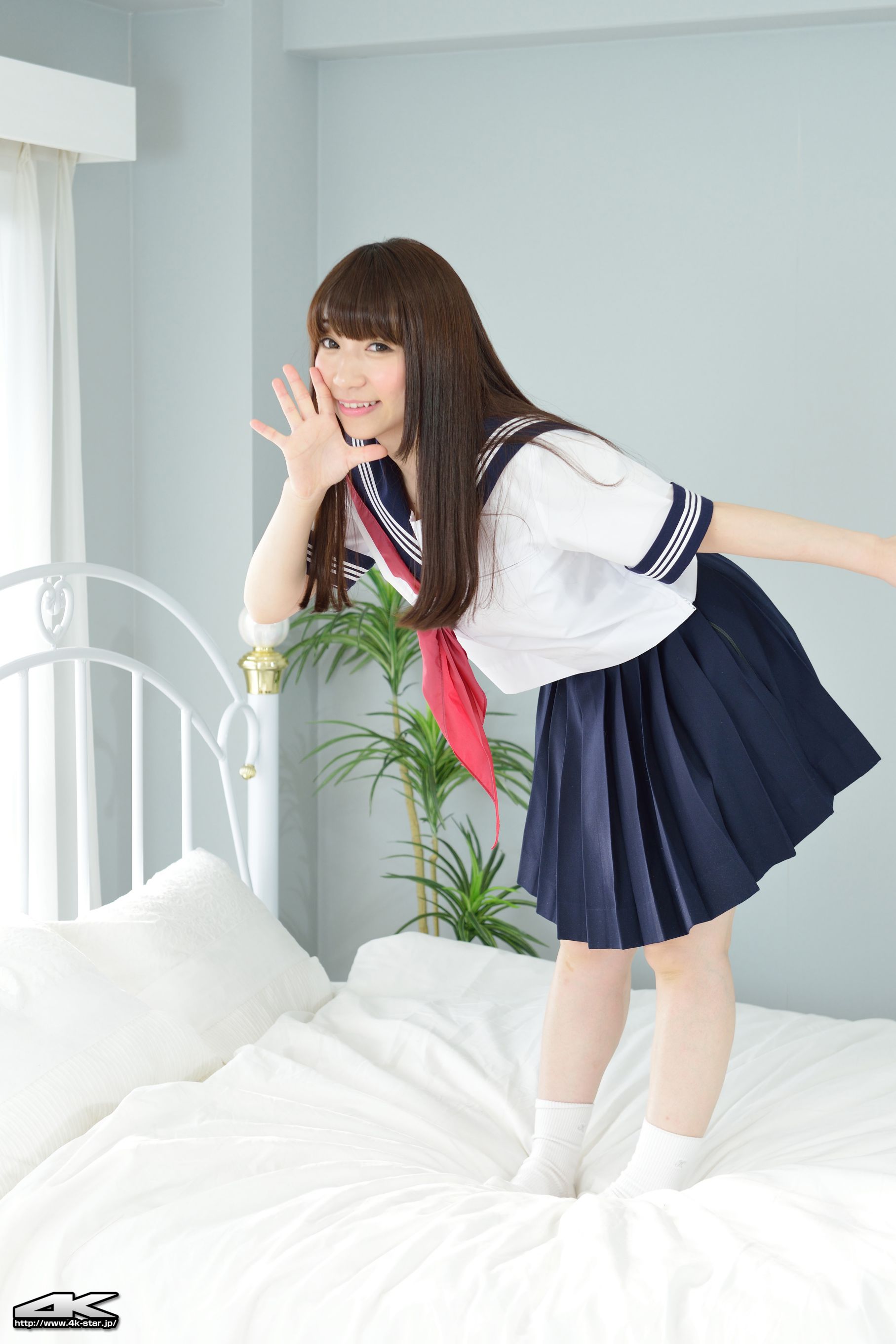 NO.00292 月城右紗 School Girl JK制服-图19