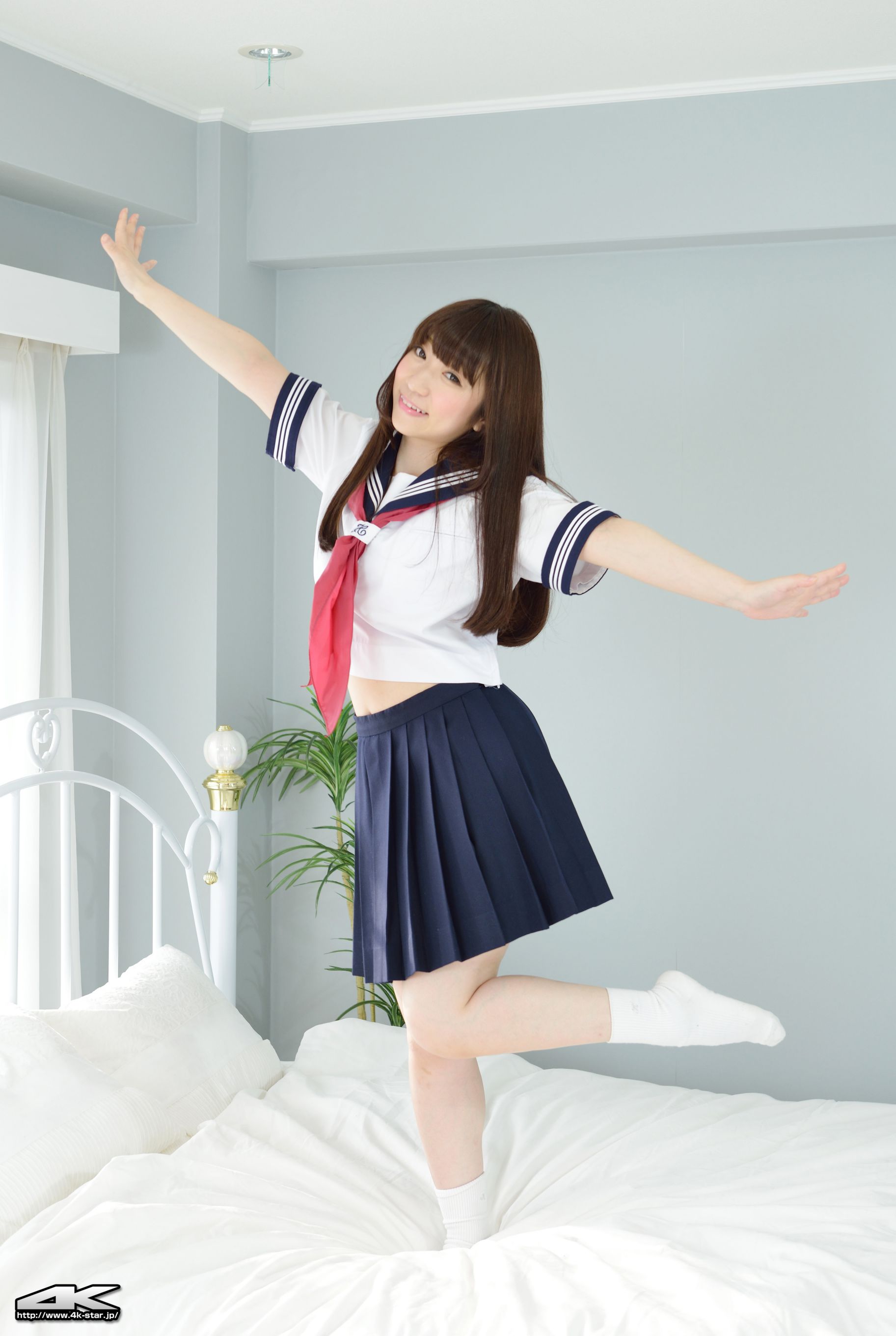 NO.00292 月城右紗 School Girl JK制服-图20