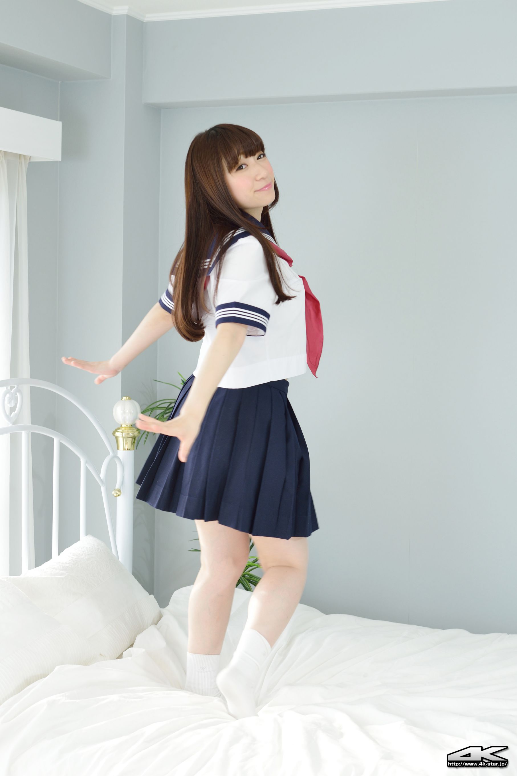 NO.00292 月城右紗 School Girl JK制服-图21