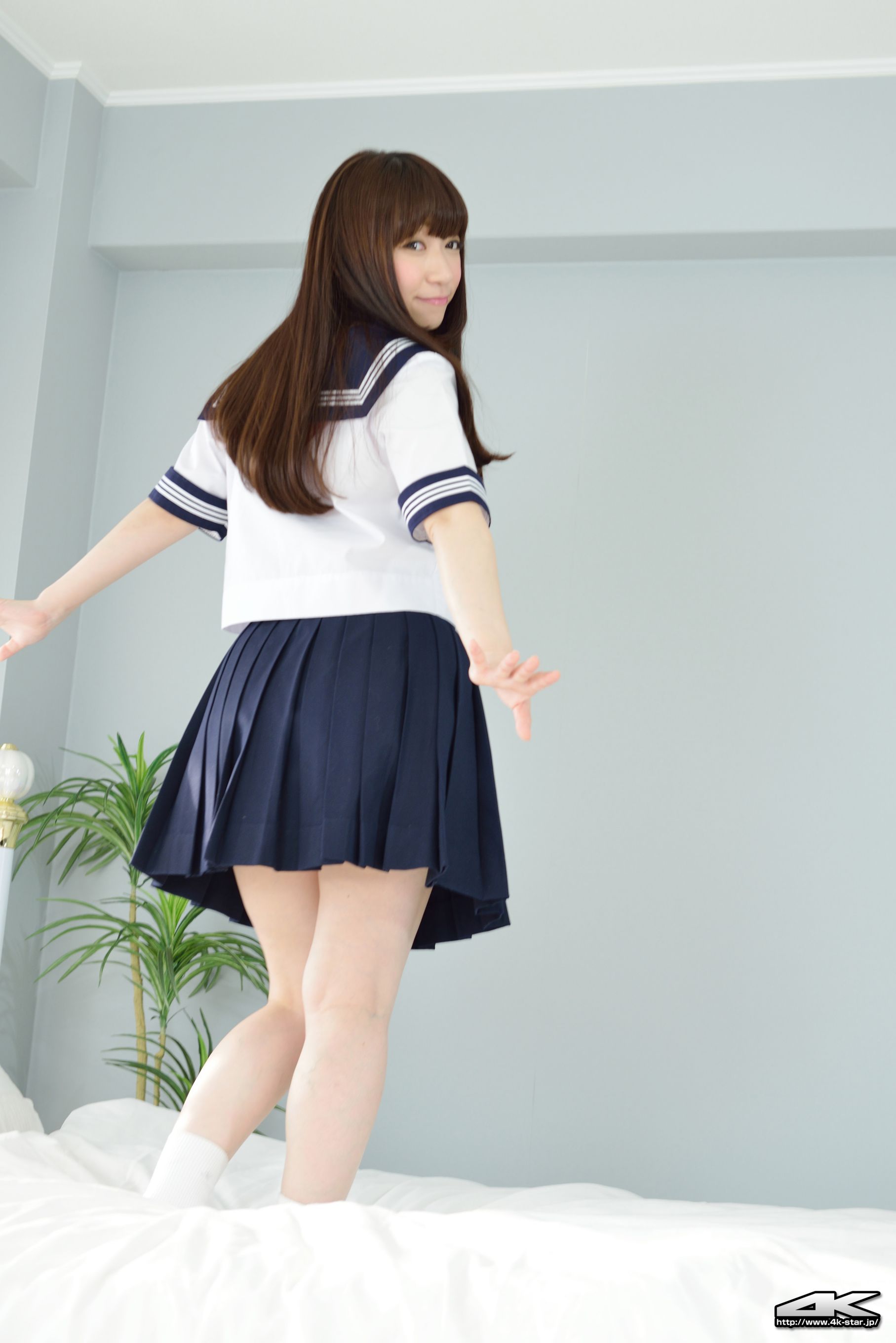 NO.00292 月城右紗 School Girl JK制服-图22