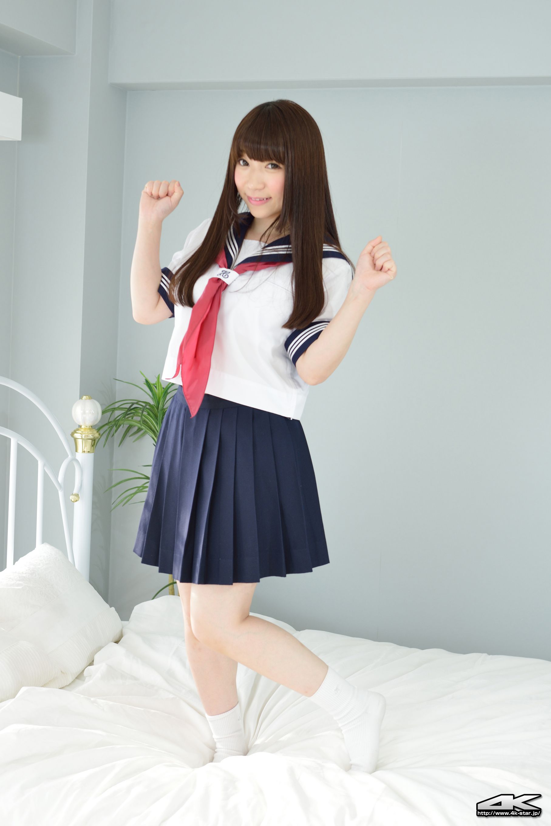 NO.00292 月城右紗 School Girl JK制服-图23