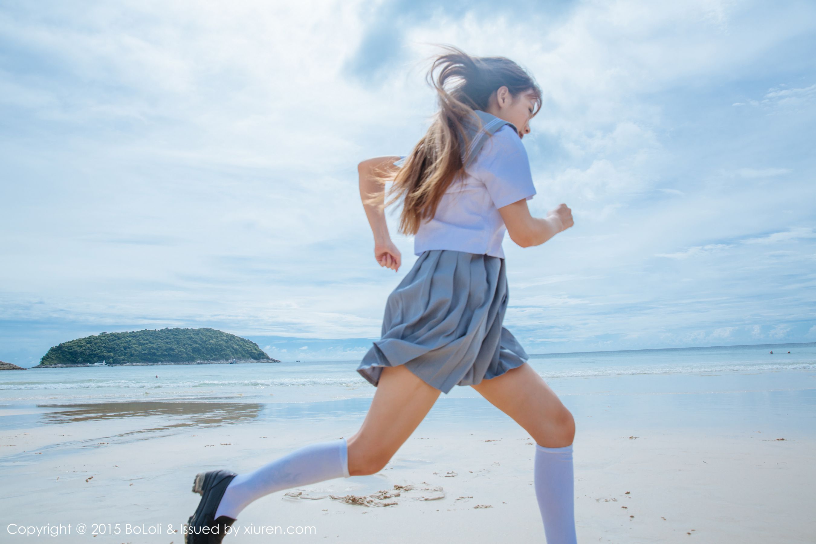 夏美酱《普吉岛旅拍》性感厨娘+海边水手装  Vol.077 写真集-图20