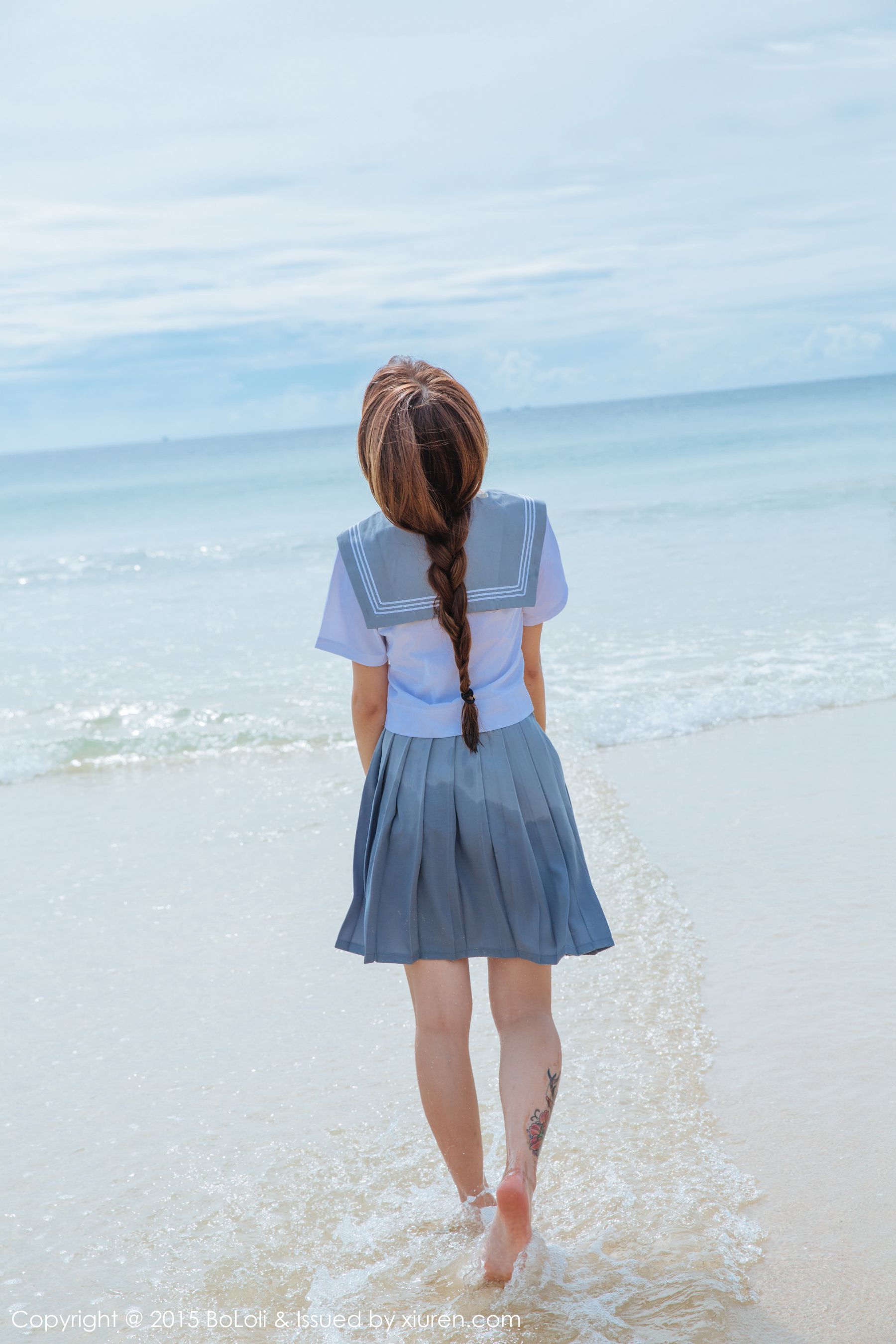 夏美酱《普吉岛旅拍》性感厨娘+海边水手装  Vol.077 写真集-图25