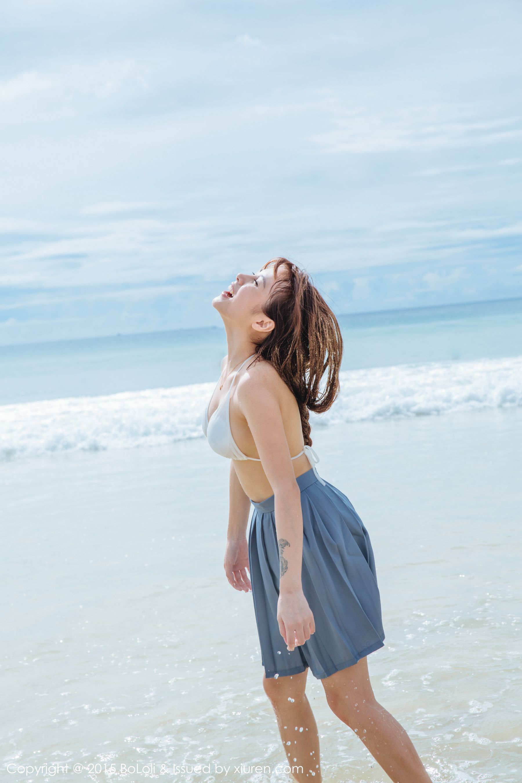 夏美酱《普吉岛旅拍》性感厨娘+海边水手装  Vol.077 写真集-图39