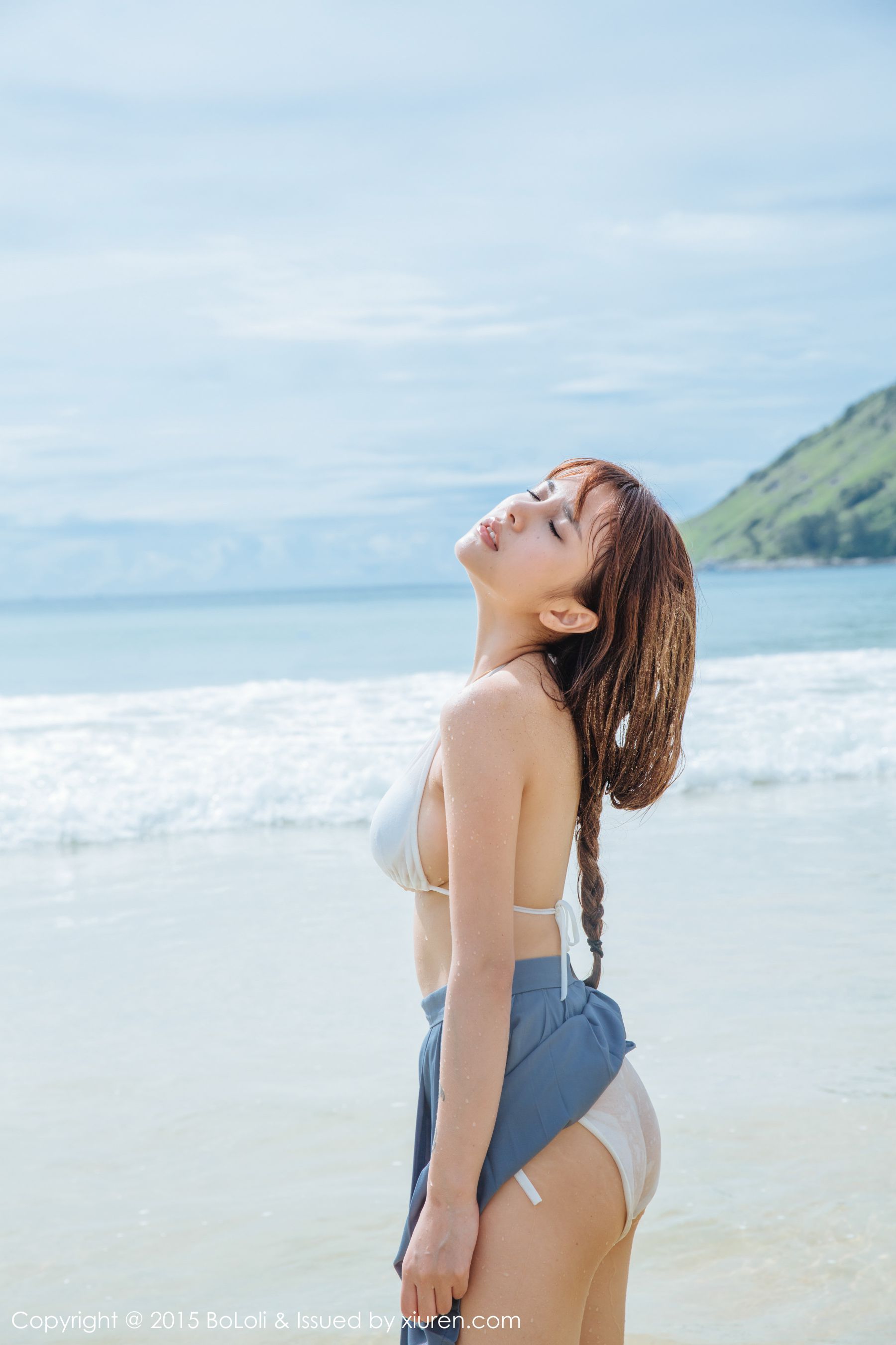 夏美酱《普吉岛旅拍》性感厨娘+海边水手装  Vol.077 写真集-图42