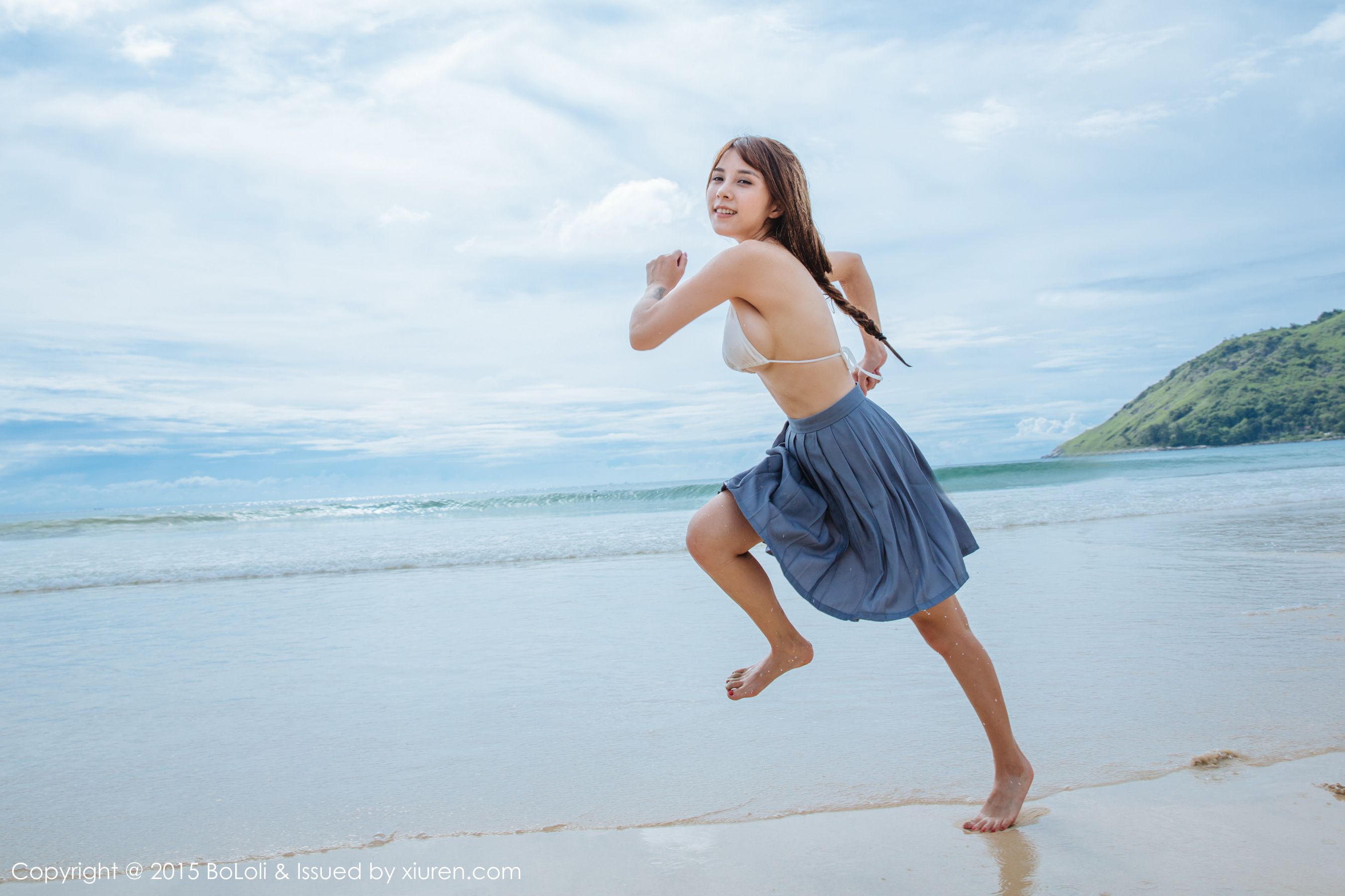 夏美酱《普吉岛旅拍》性感厨娘+海边水手装  Vol.077 写真集-图43