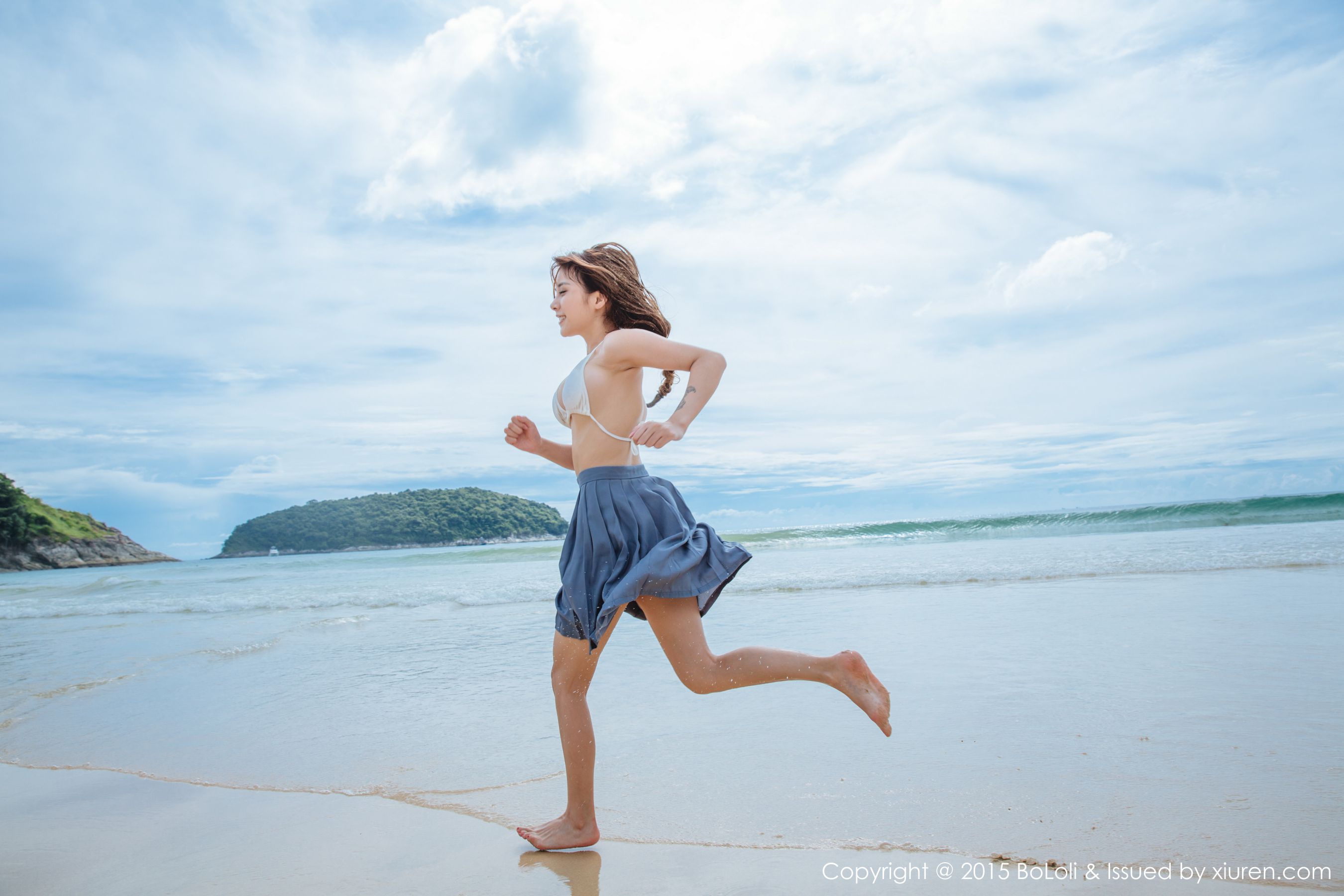 夏美酱《普吉岛旅拍》性感厨娘+海边水手装  Vol.077 写真集-图44