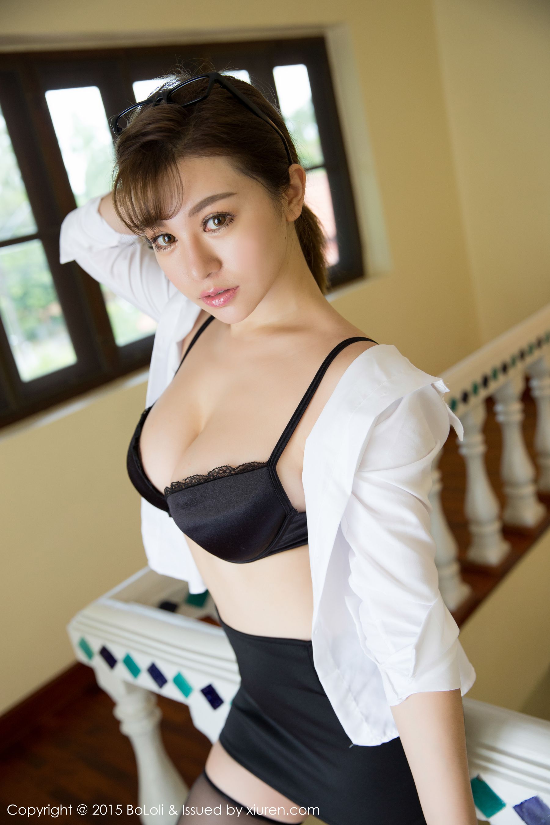 刘娅希《普吉岛旅拍》主打性感女教师系列~黑丝制服诱惑  Vol.078 写真集-图45