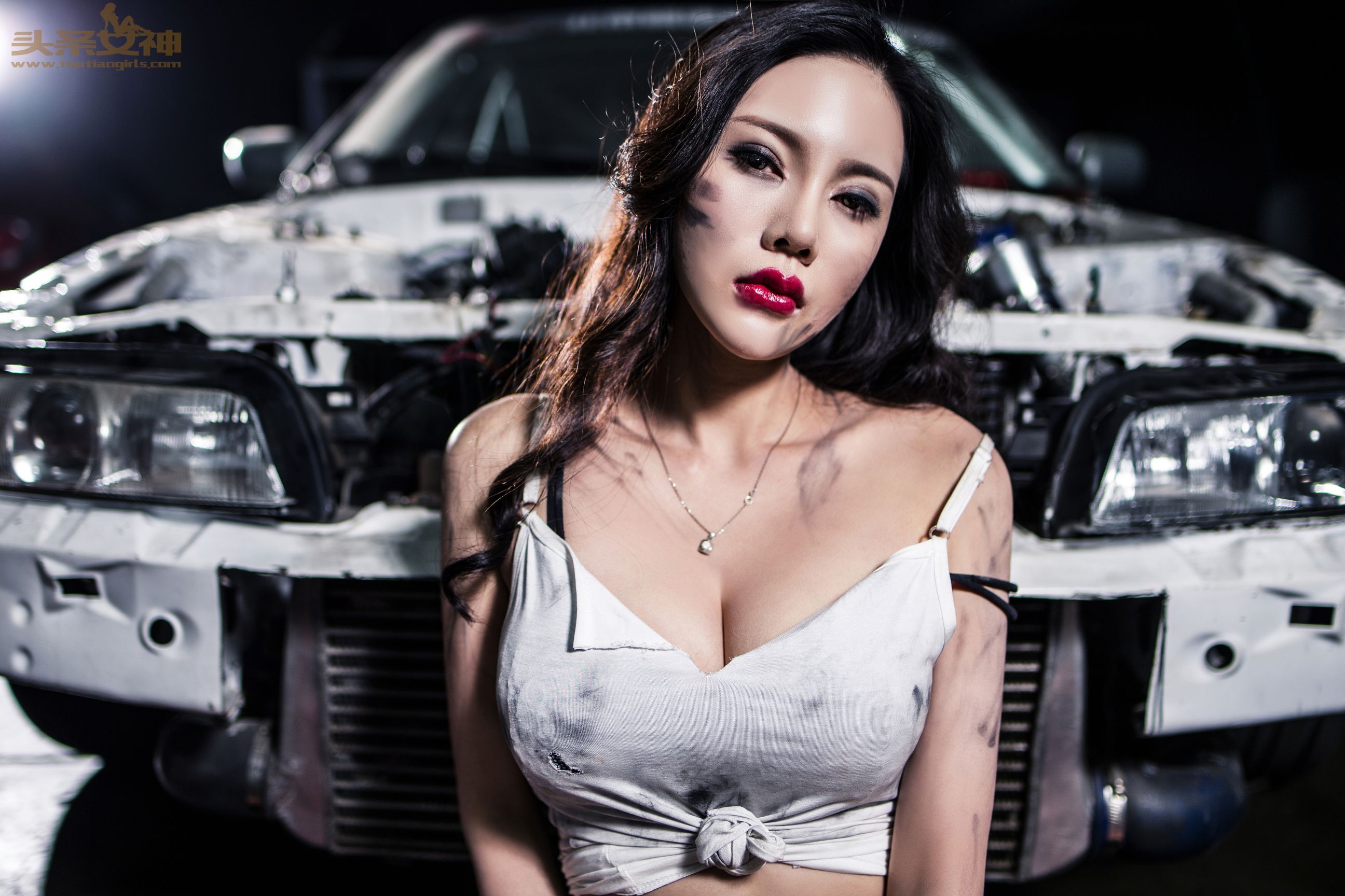 米娅《修车美女》-图17