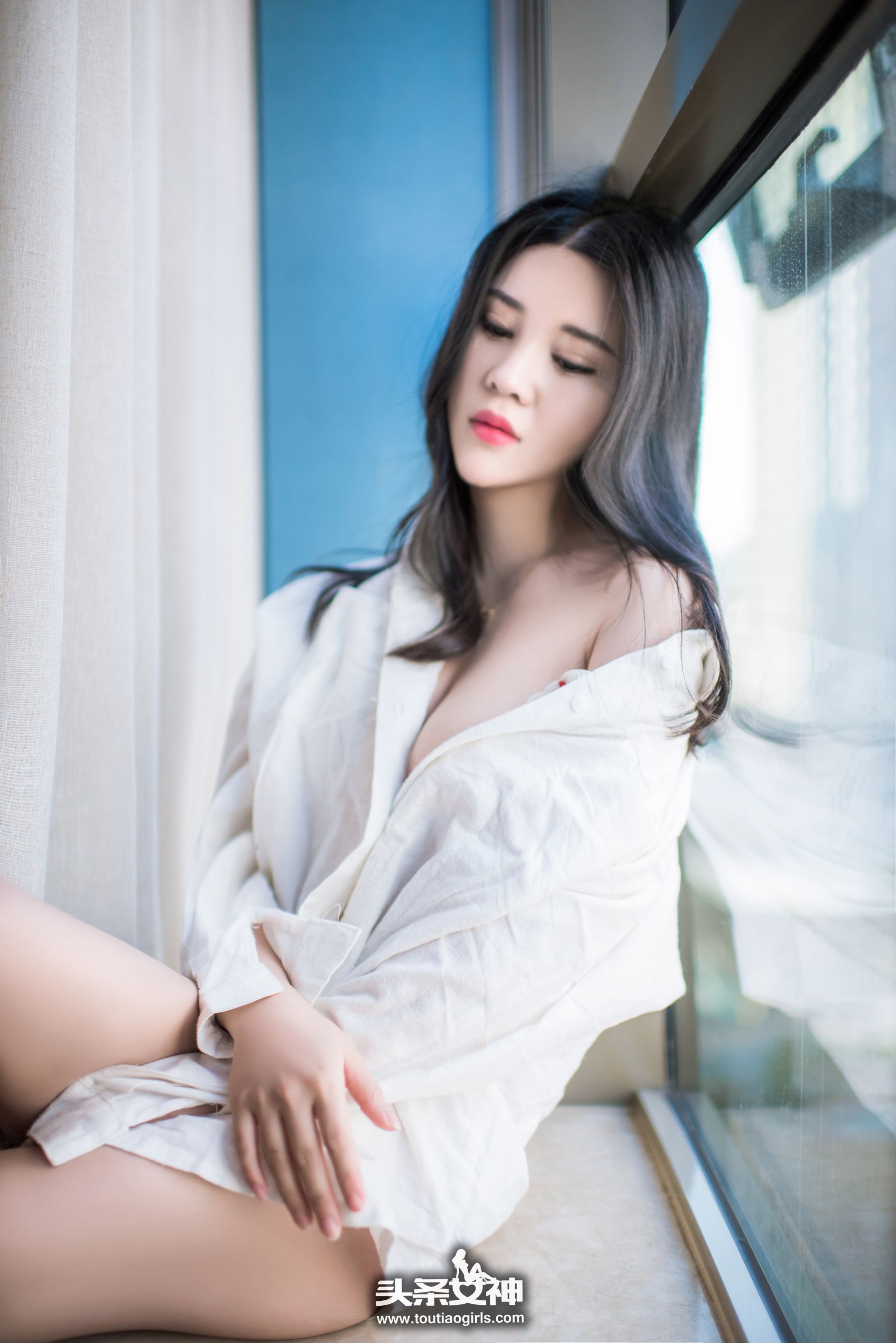 Sukki可儿《性感开发 热情白衬衣》-图10
