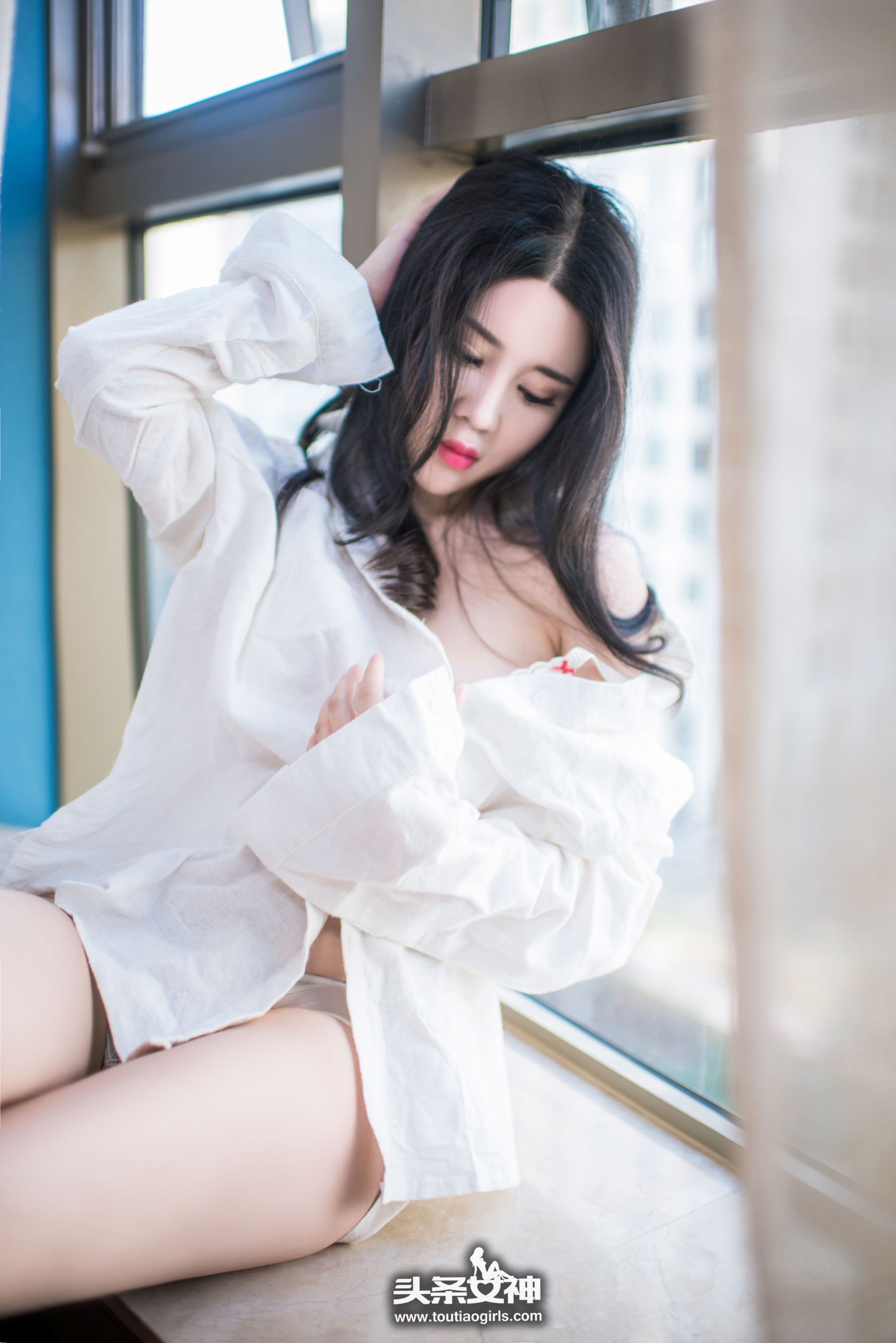 Sukki可儿《性感开发 热情白衬衣》-图11