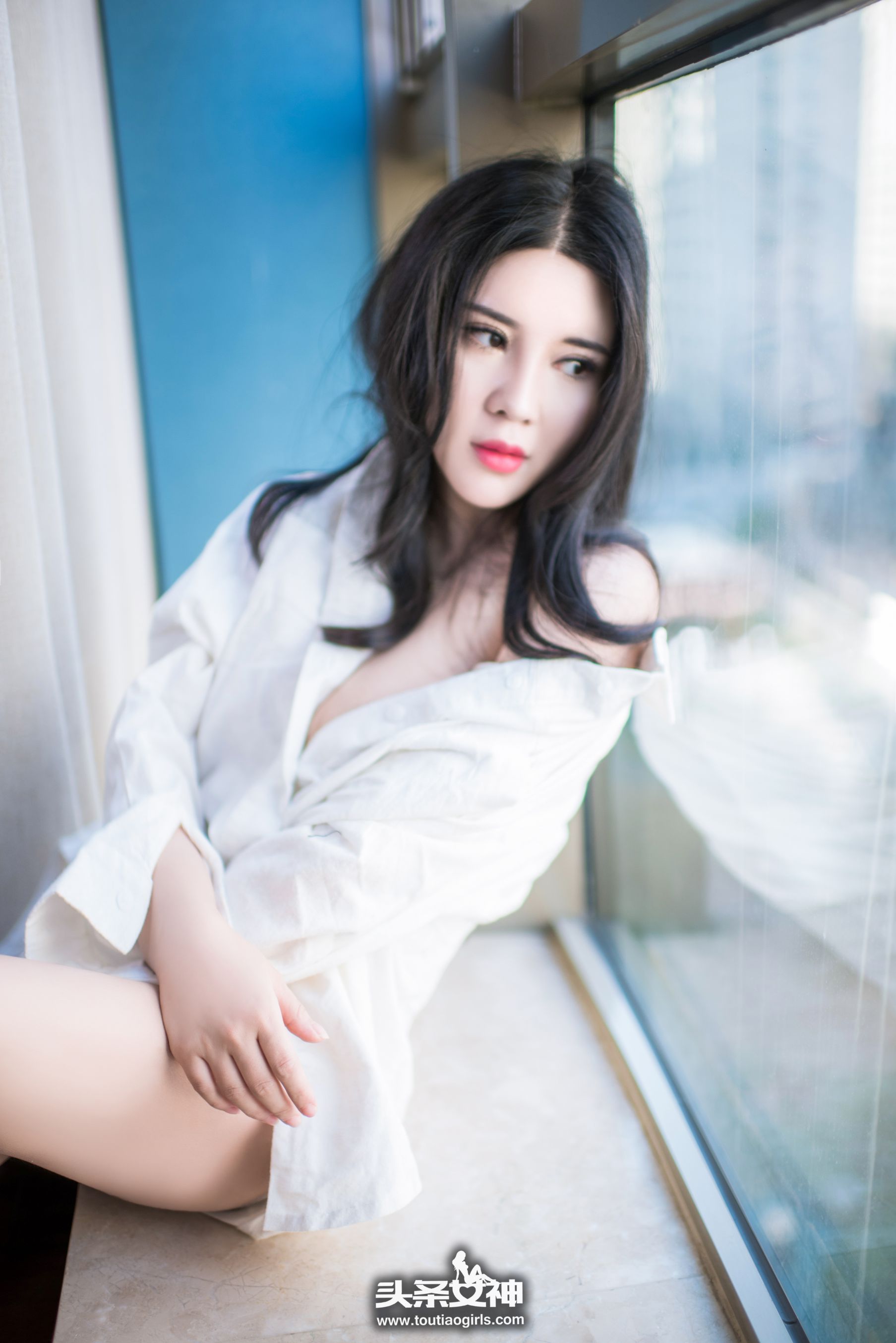 Sukki可儿《性感开发 热情白衬衣》-图13