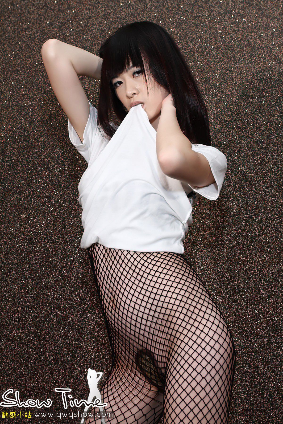 动感之星 娜娜《连体网袜系列》  NO.075-图22