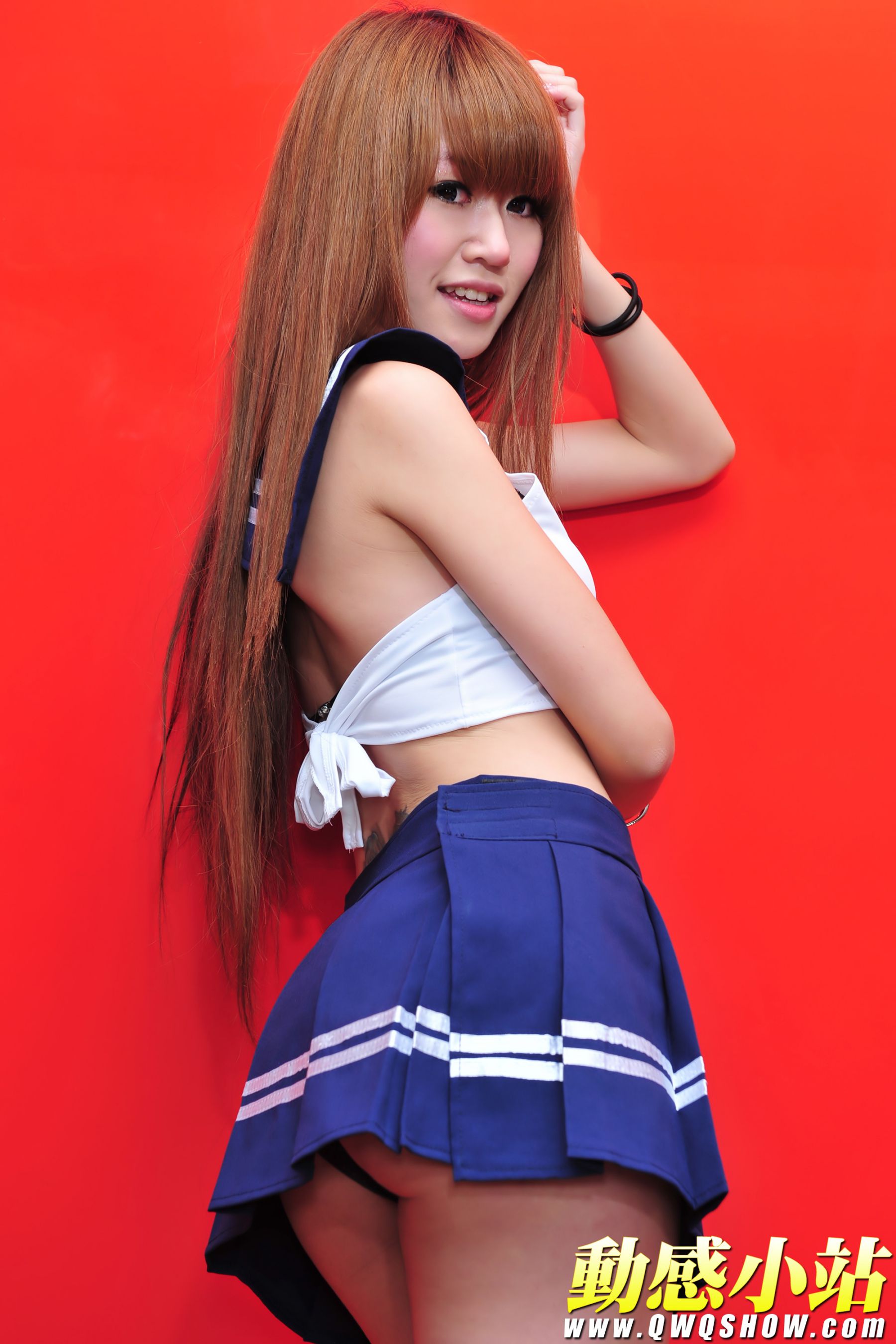 动感之星 丁丁《白丝校服妹子》  NO.141-图55